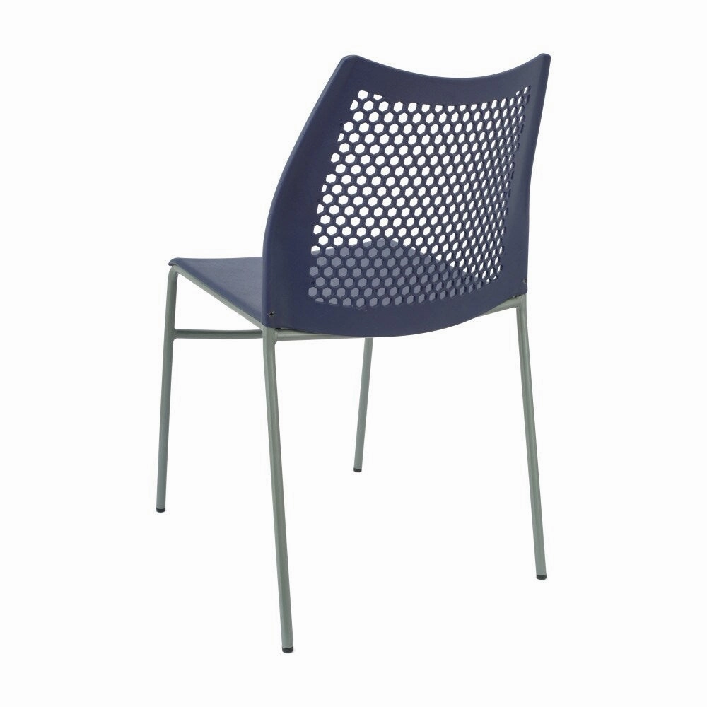 5 Pack Stackable Chair with Vented Back and Waterfall Seat - 17.75W x 21.5D x 32H