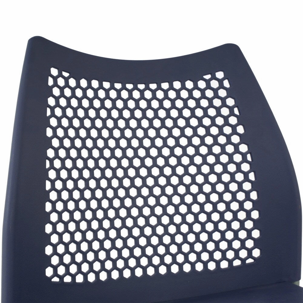 5 Pack Stackable Chair with Vented Back and Waterfall Seat - 17.75W x 21.5D x 32H