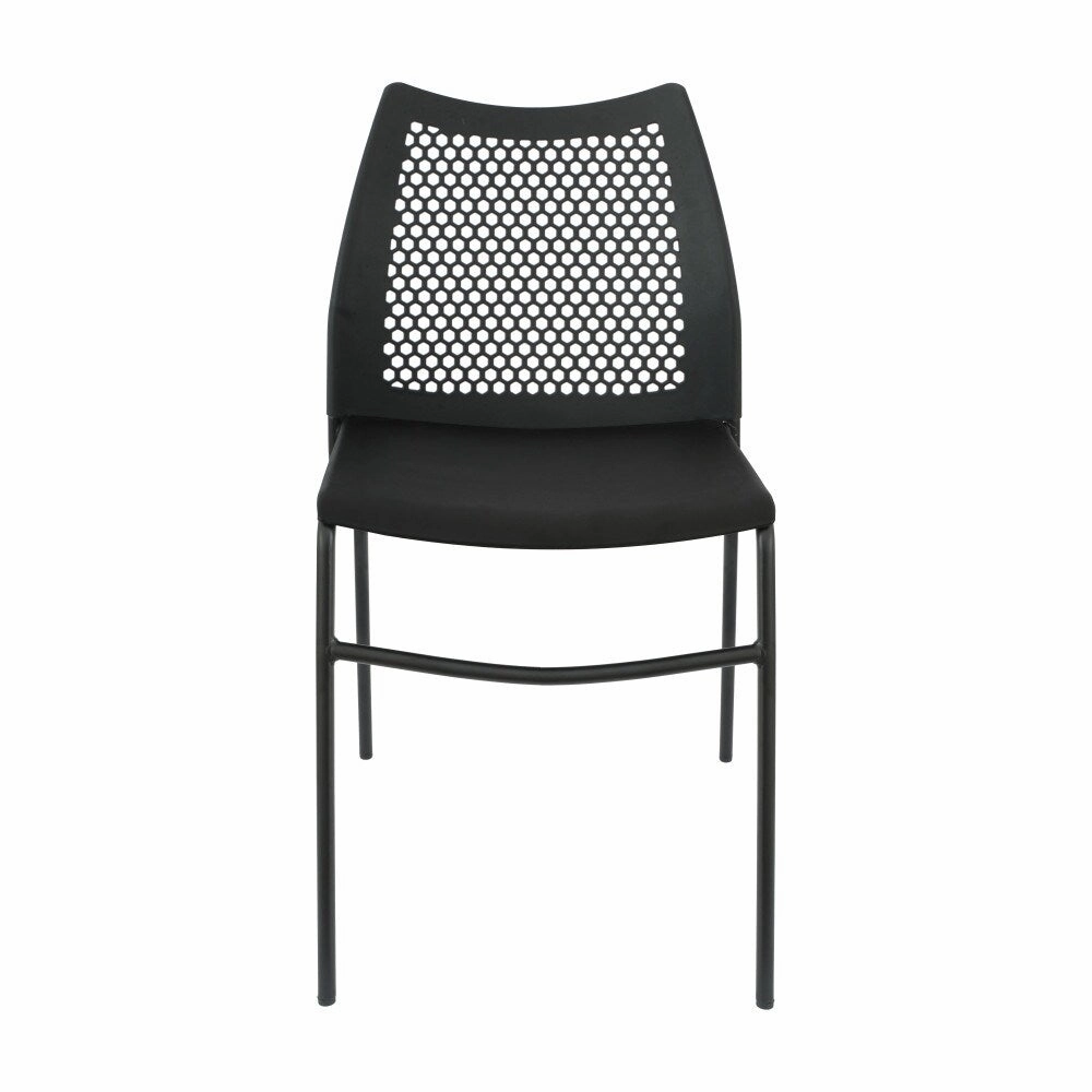 5 Pack Stackable Chair with Vented Back and Waterfall Seat - 17.75W x 21.5D x 32H