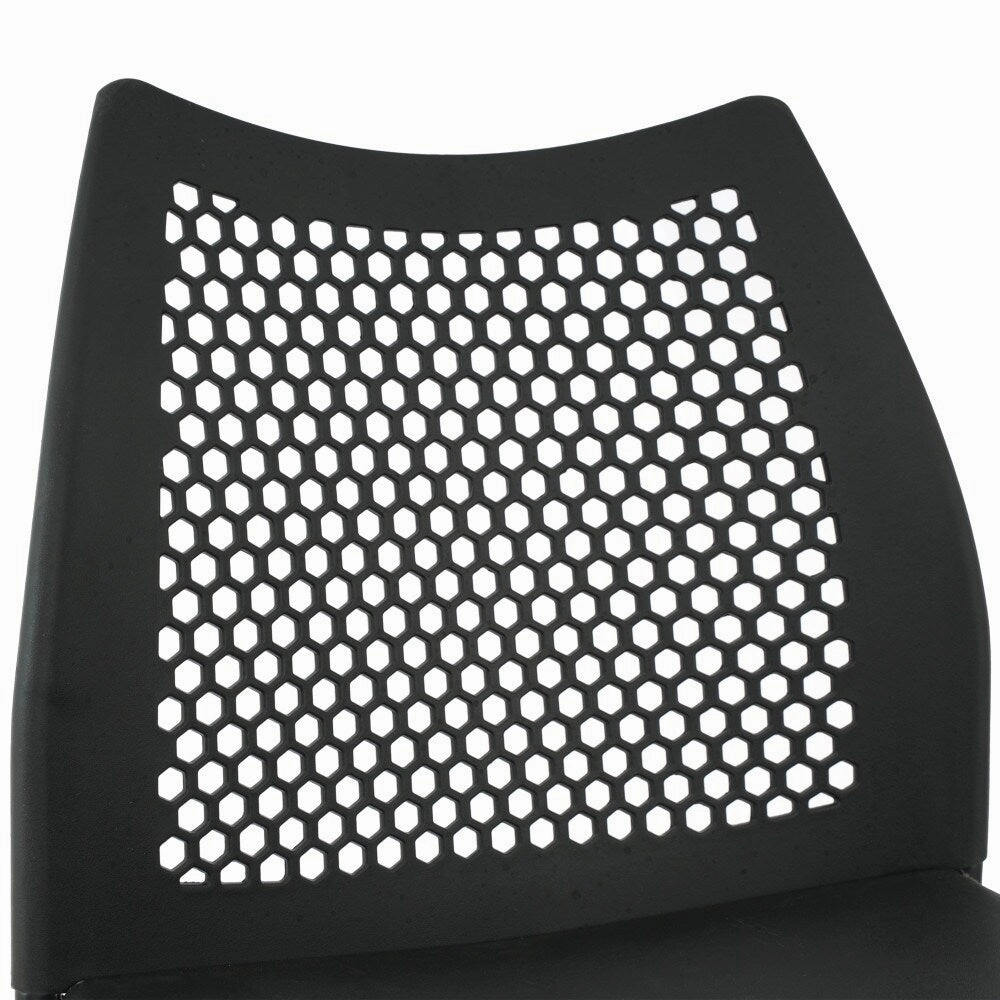 5 Pack Stackable Chair with Vented Back and Waterfall Seat - 17.75W x 21.5D x 32H