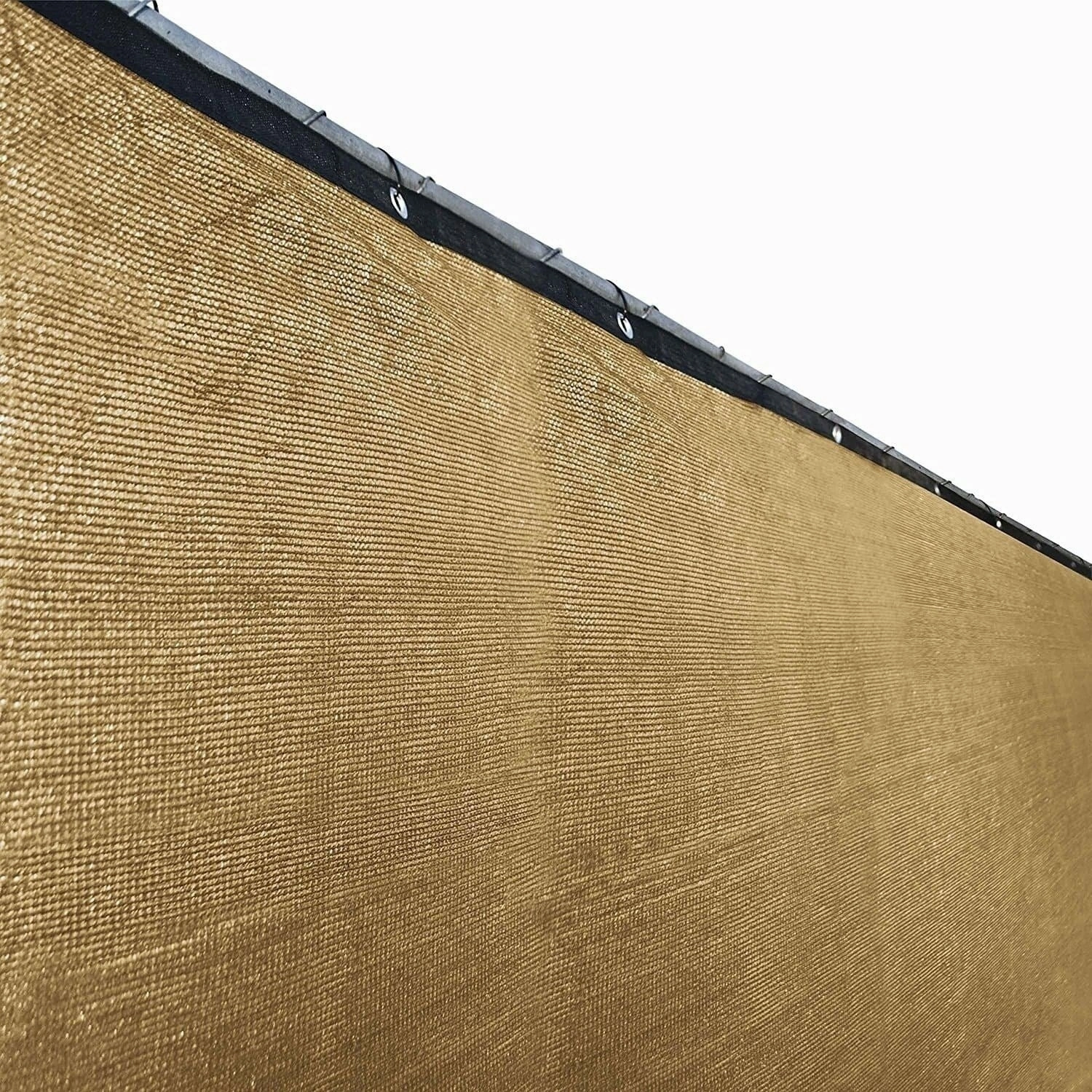 ALEKO Beige 8'X50'Outdoor Windscreen Fence Privacy Screen with Grommet - 8 feet tall x 50 feet long