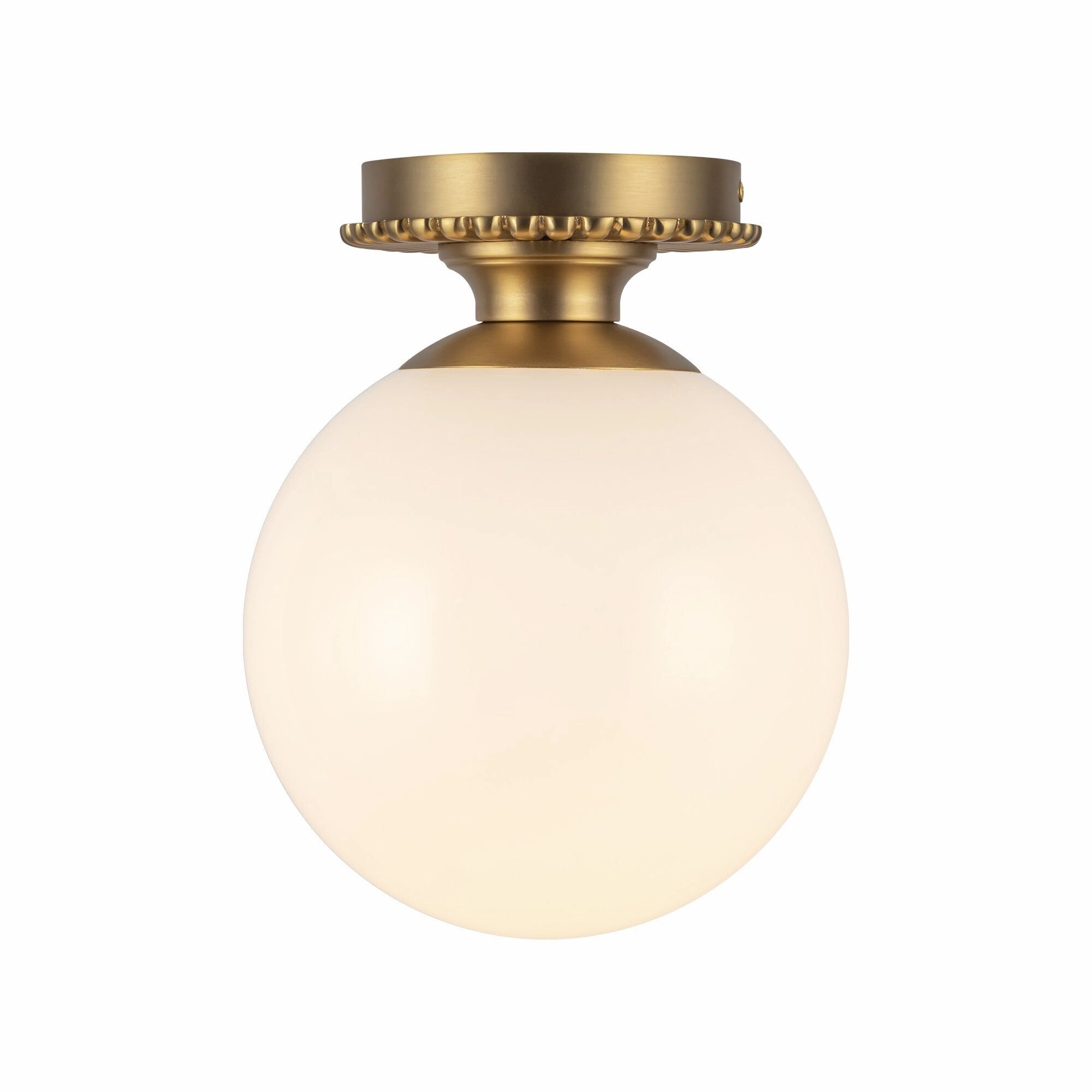 Alora Lighting SF430108 Otis 8 Wide Semi-Flush Globe Ceiling Fixture