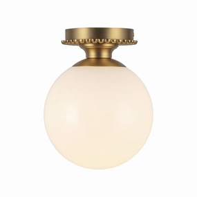 Alora Lighting SF430108 Otis 8 Wide Semi-Flush Globe Ceiling Fixture