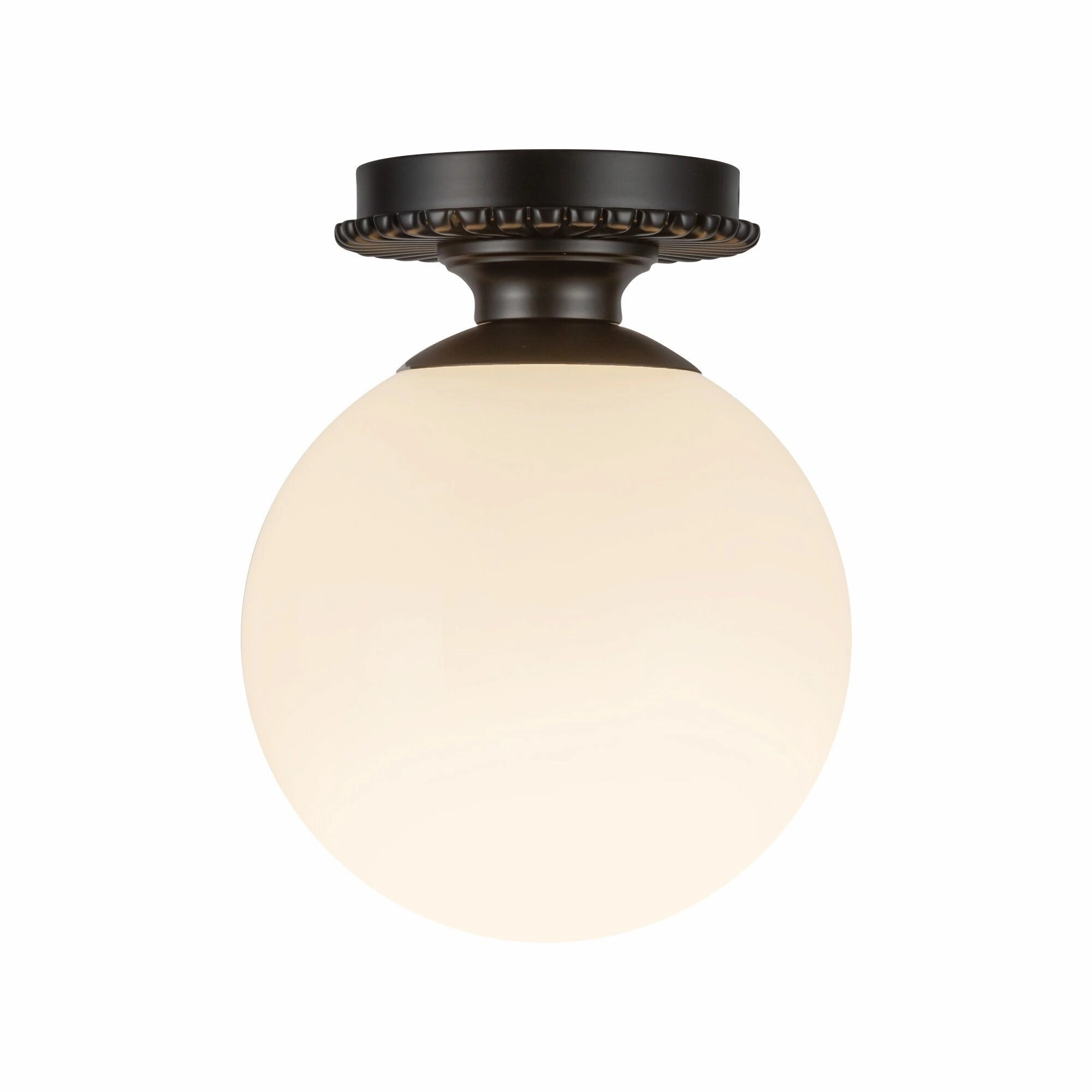 Alora Lighting SF430108 Otis 8 Wide Semi-Flush Globe Ceiling Fixture