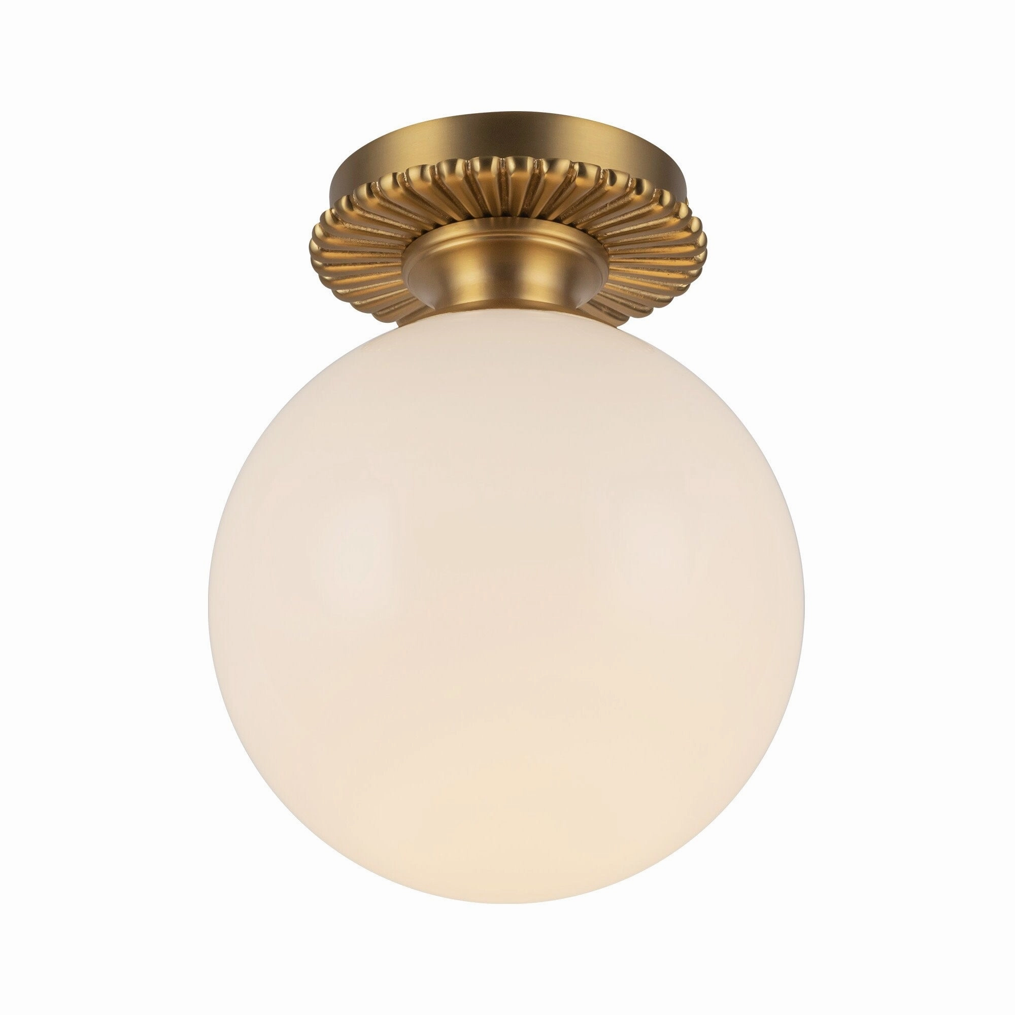 Alora Lighting SF430108 Otis 8 Wide Semi-Flush Globe Ceiling Fixture