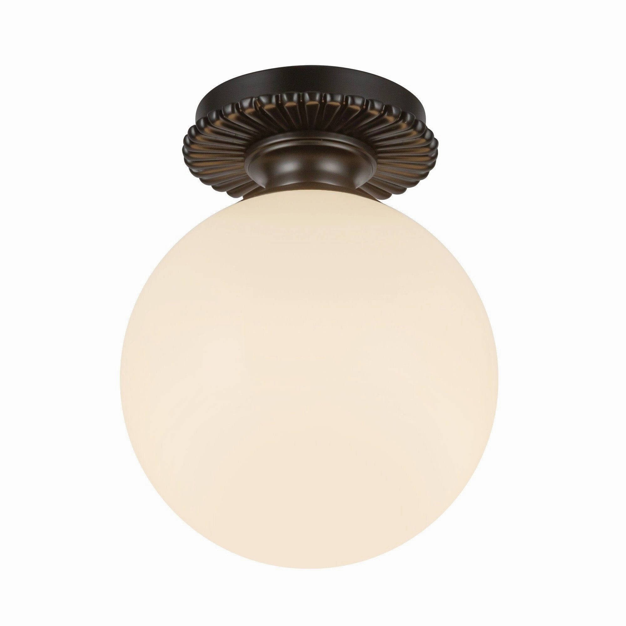Alora Lighting SF430108 Otis 8 Wide Semi-Flush Globe Ceiling Fixture