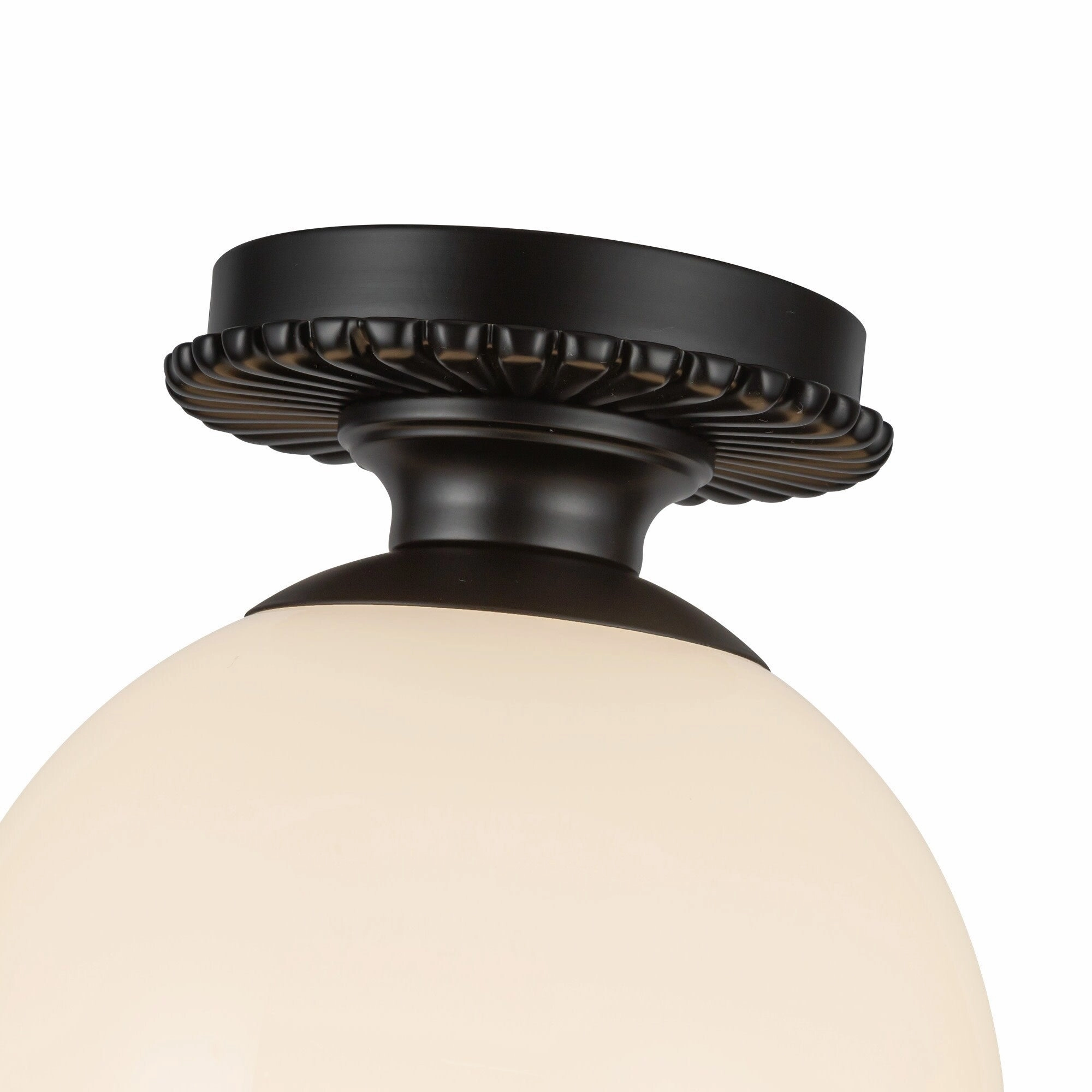 Alora Lighting SF430108 Otis 8 Wide Semi-Flush Globe Ceiling Fixture