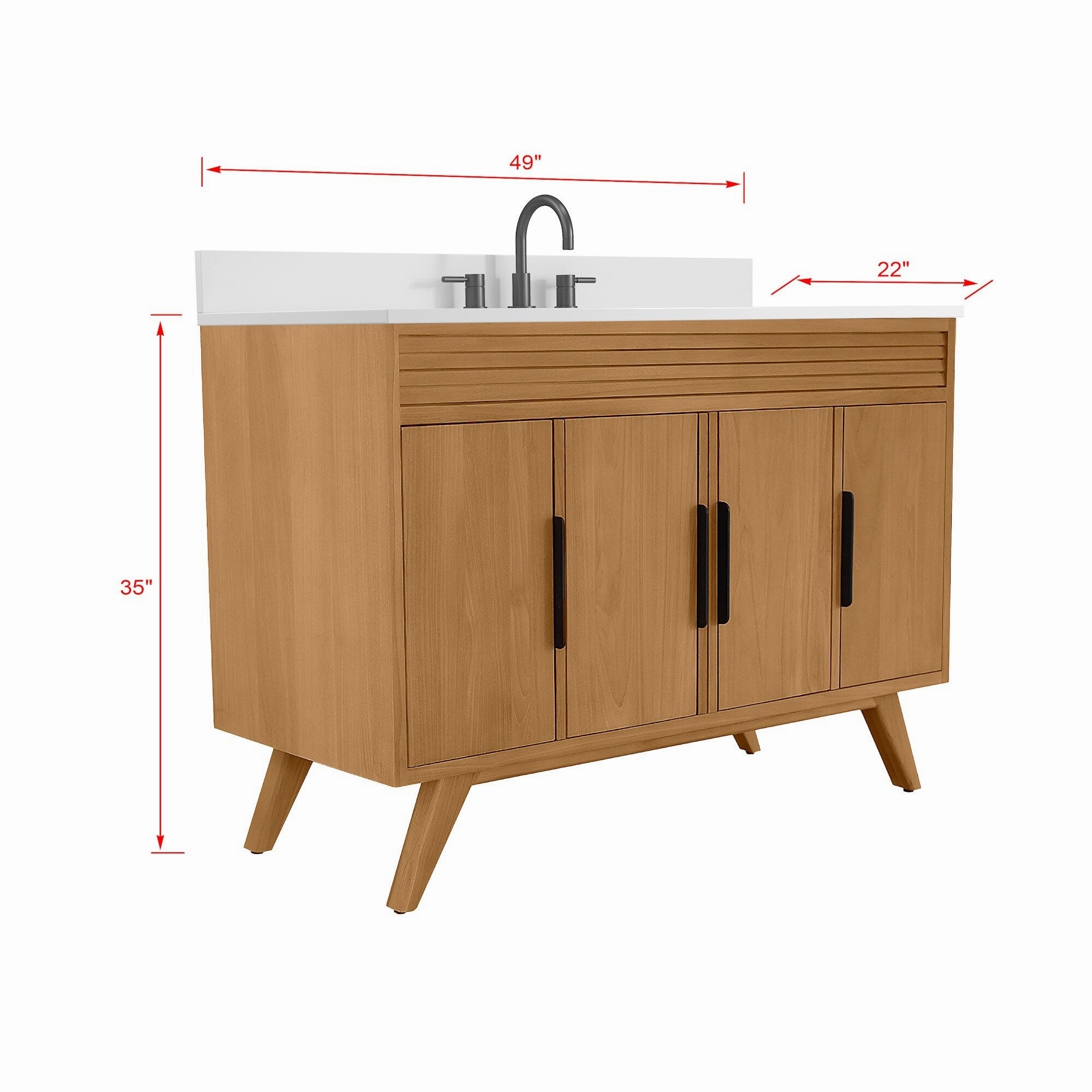 Avanity TAYLOR-VS49-QW Taylor 49 Free Standing Single Basin Vanity
