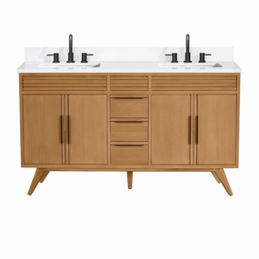 Avanity TAYLOR-VS61-QW Taylor 61 Free Standing Double Basin Vanity
