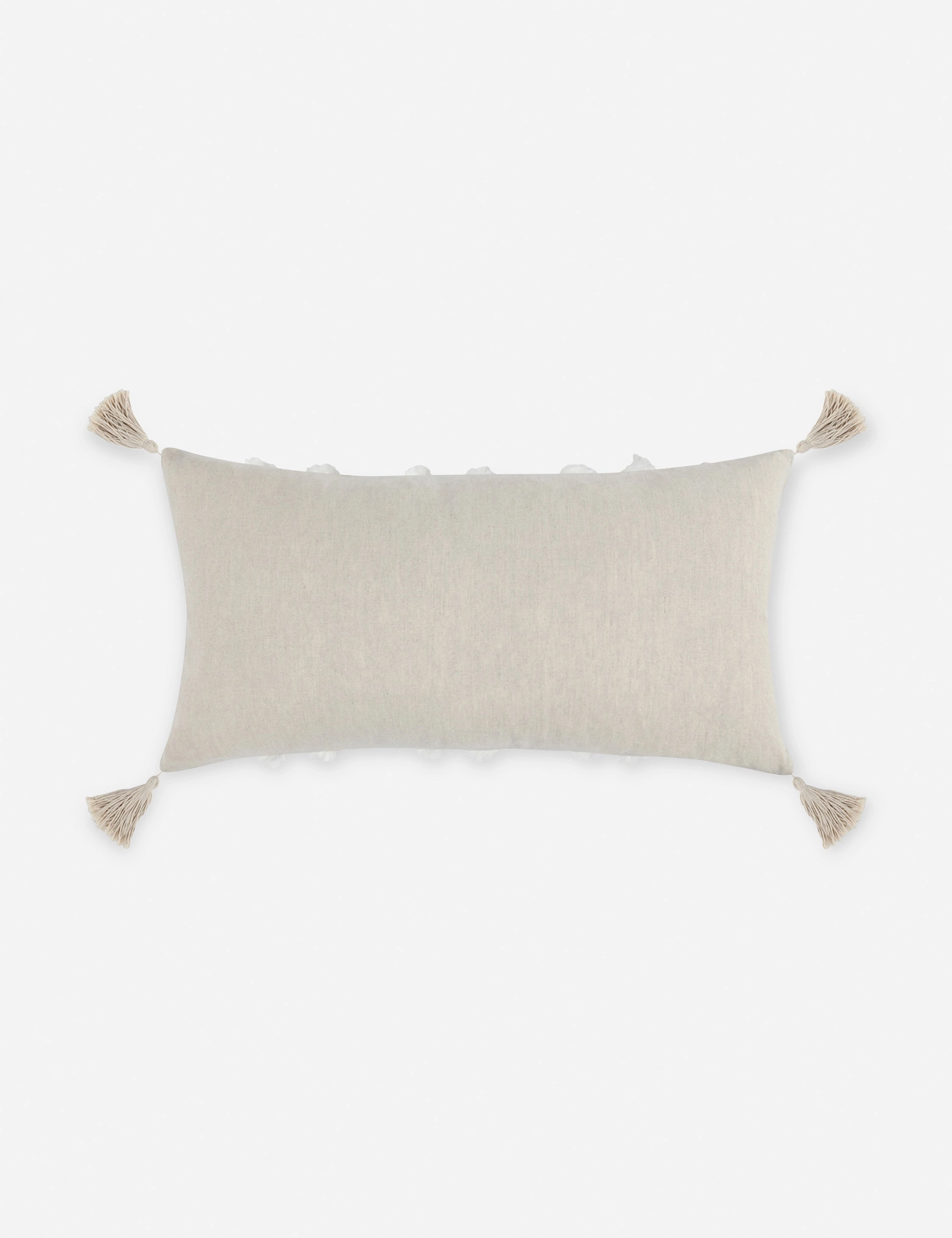 Bardo Lumbar Pillow. 14 x 26. Ivory