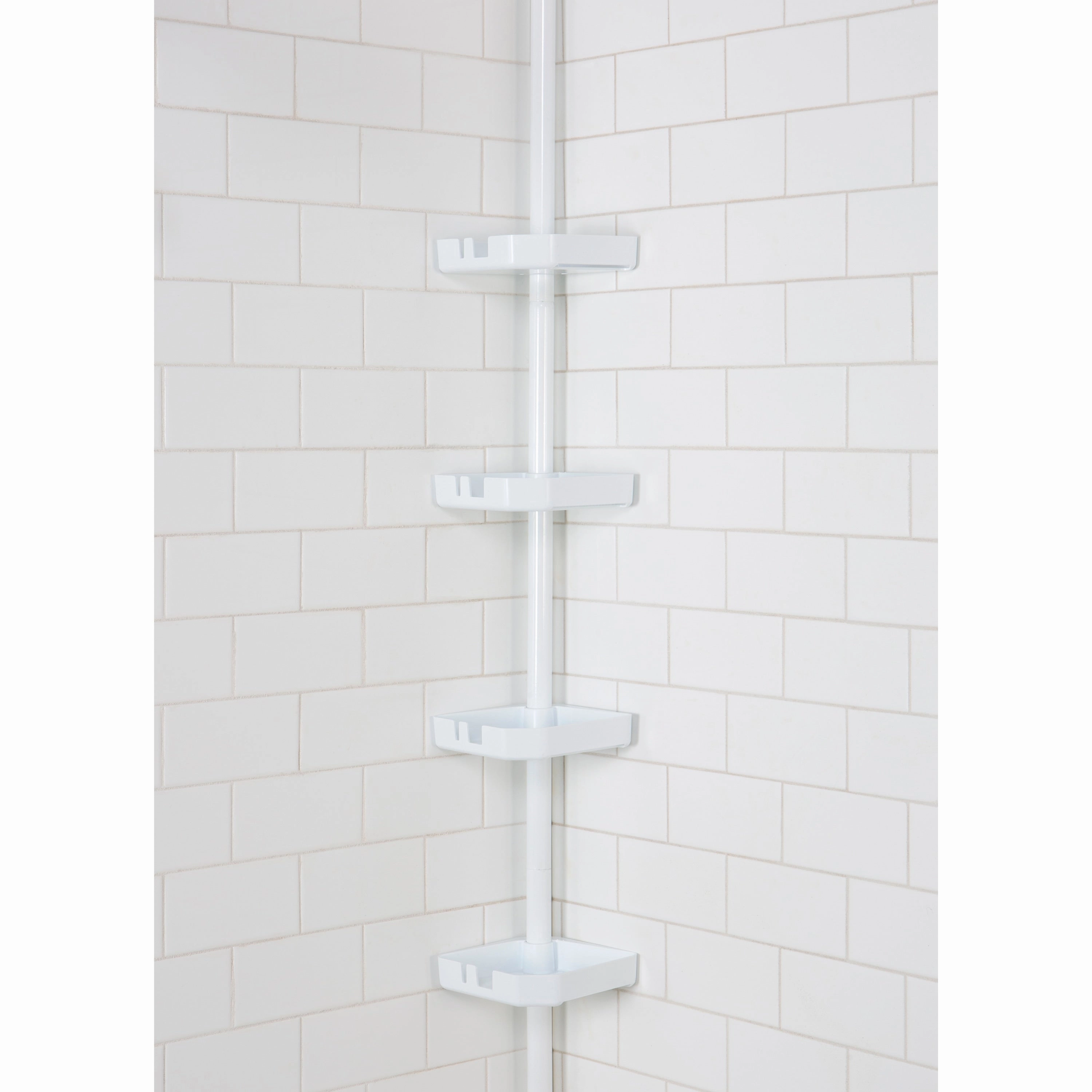 Bath Bliss 4 Tier Tension Corner Shower Organizer Caddy