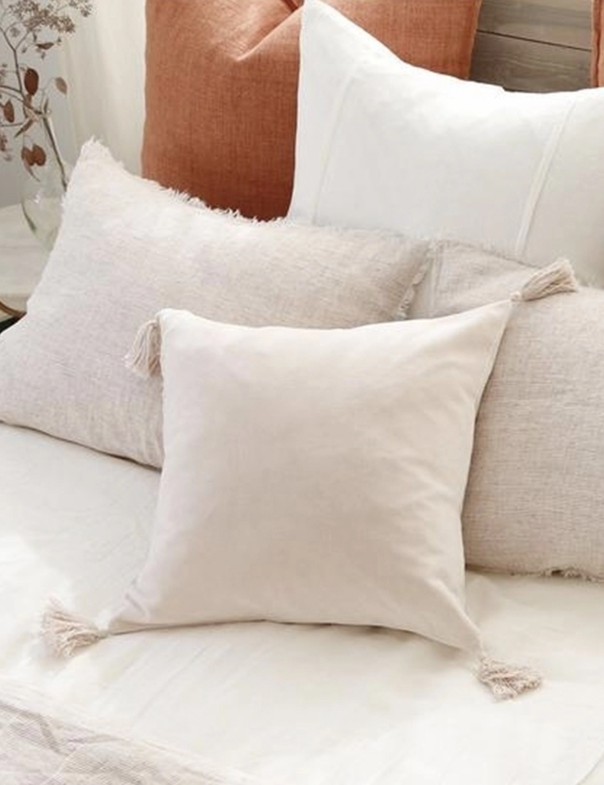 Bianca Velvet Pillow by Pom Pom at Home