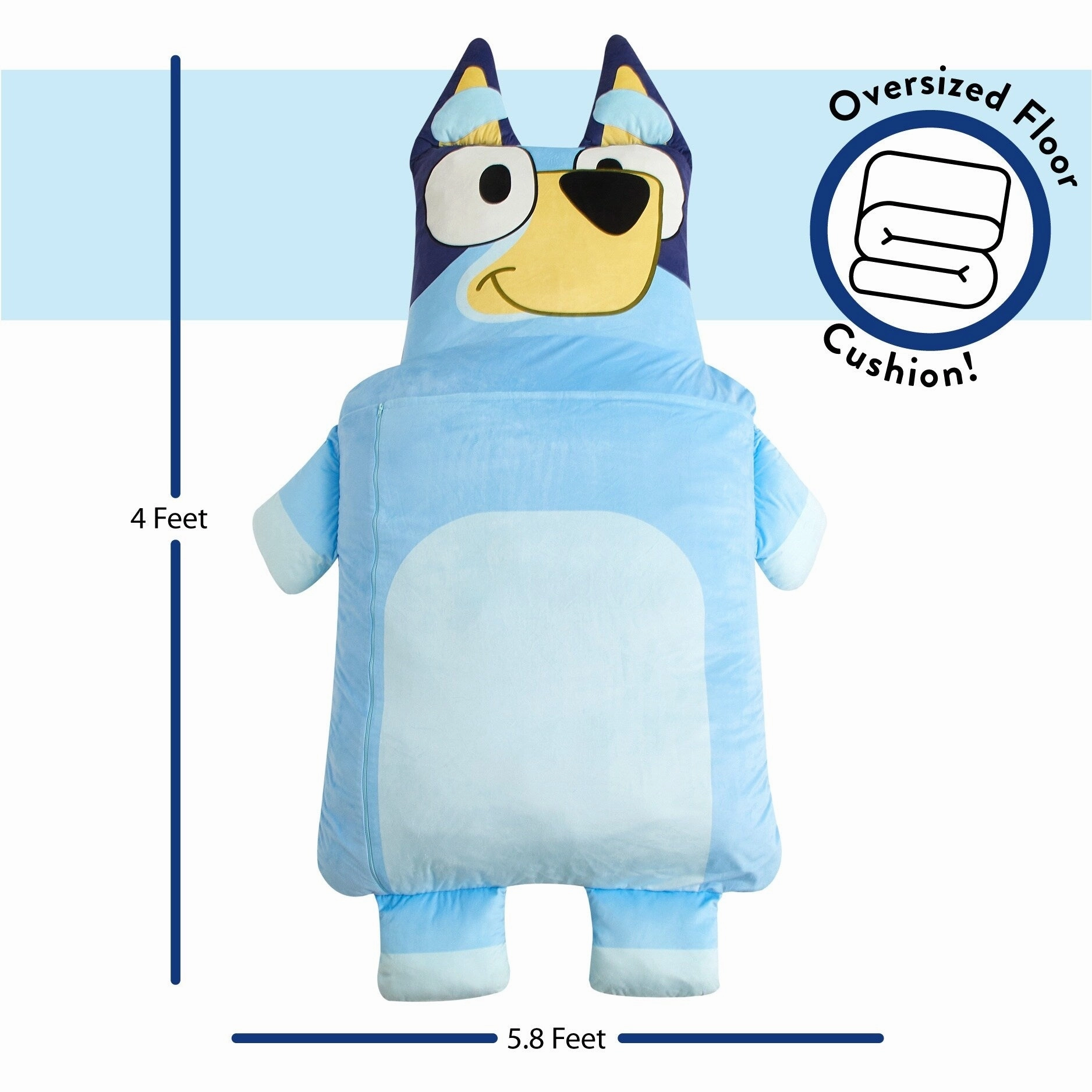 Bluey Oversized Oversized Floor Lounger for Kids.Nap/Play Mat