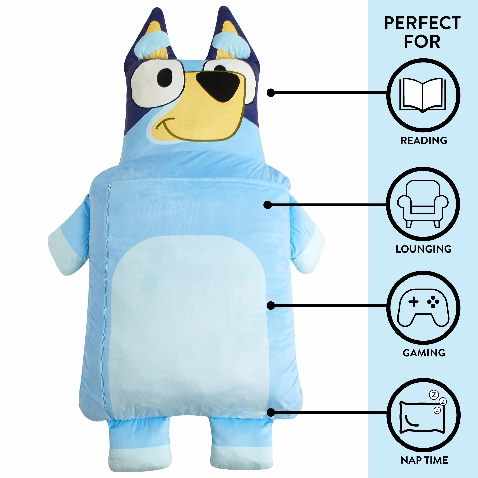 Bluey Oversized Oversized Floor Lounger for Kids.Nap/Play Mat