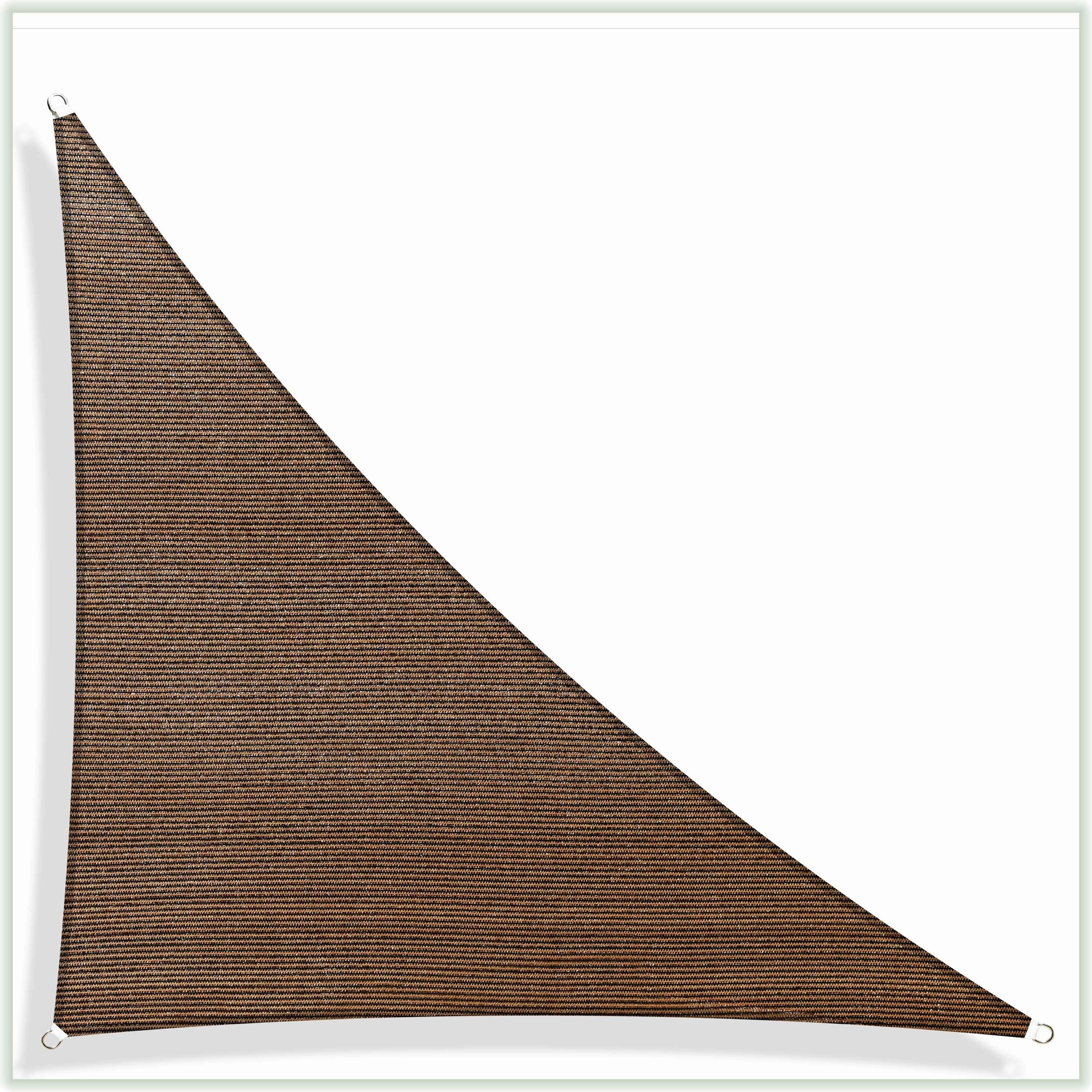 ColourTreeUSA Right Triangle Sun Shade Sail HDPE Mesh Fabric Screen Canopy UV Block 190 GSM