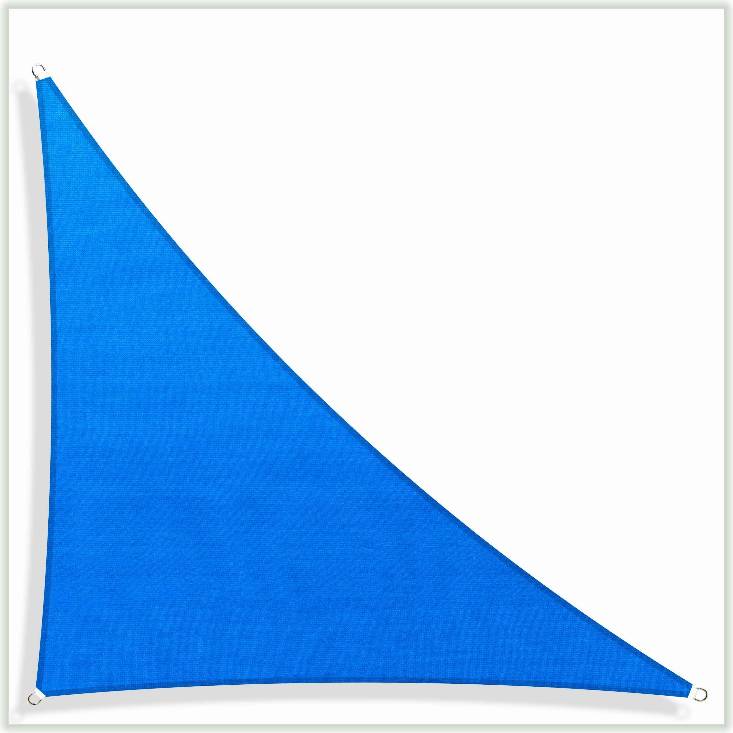 ColourTreeUSA Right Triangle Sun Shade Sail HDPE Mesh Fabric Screen Canopy UV Block 190 GSM