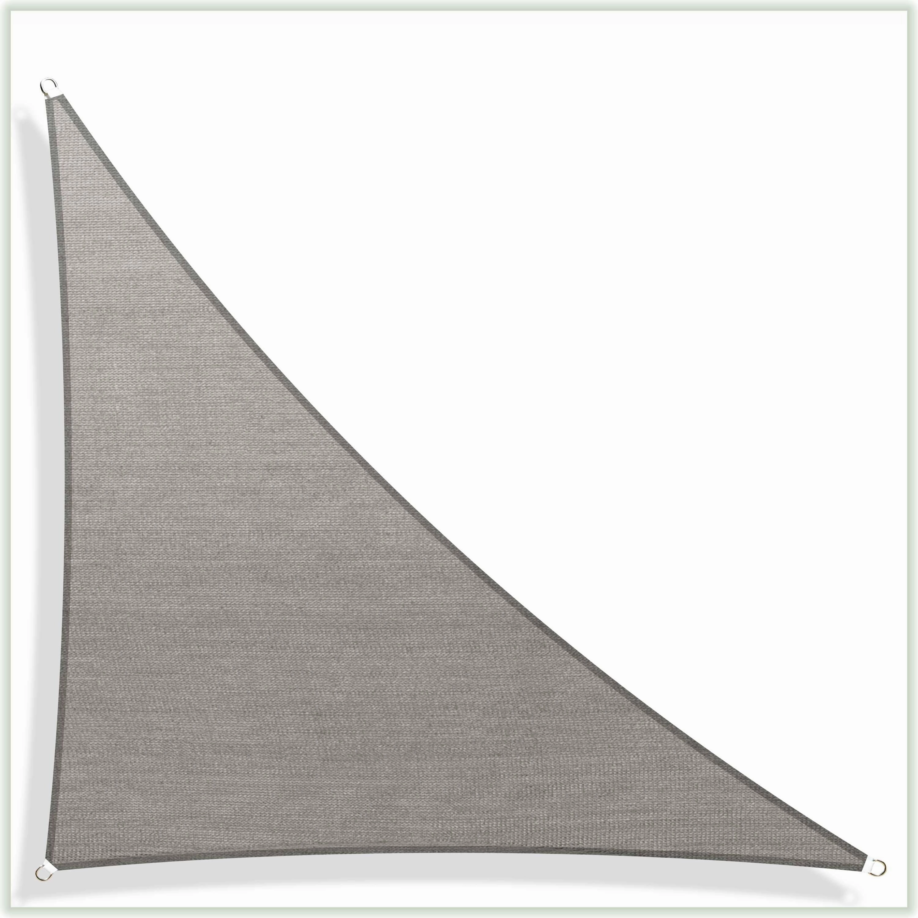 ColourTreeUSA Right Triangle Sun Shade Sail HDPE Mesh Fabric Screen Canopy UV Block 190 GSM