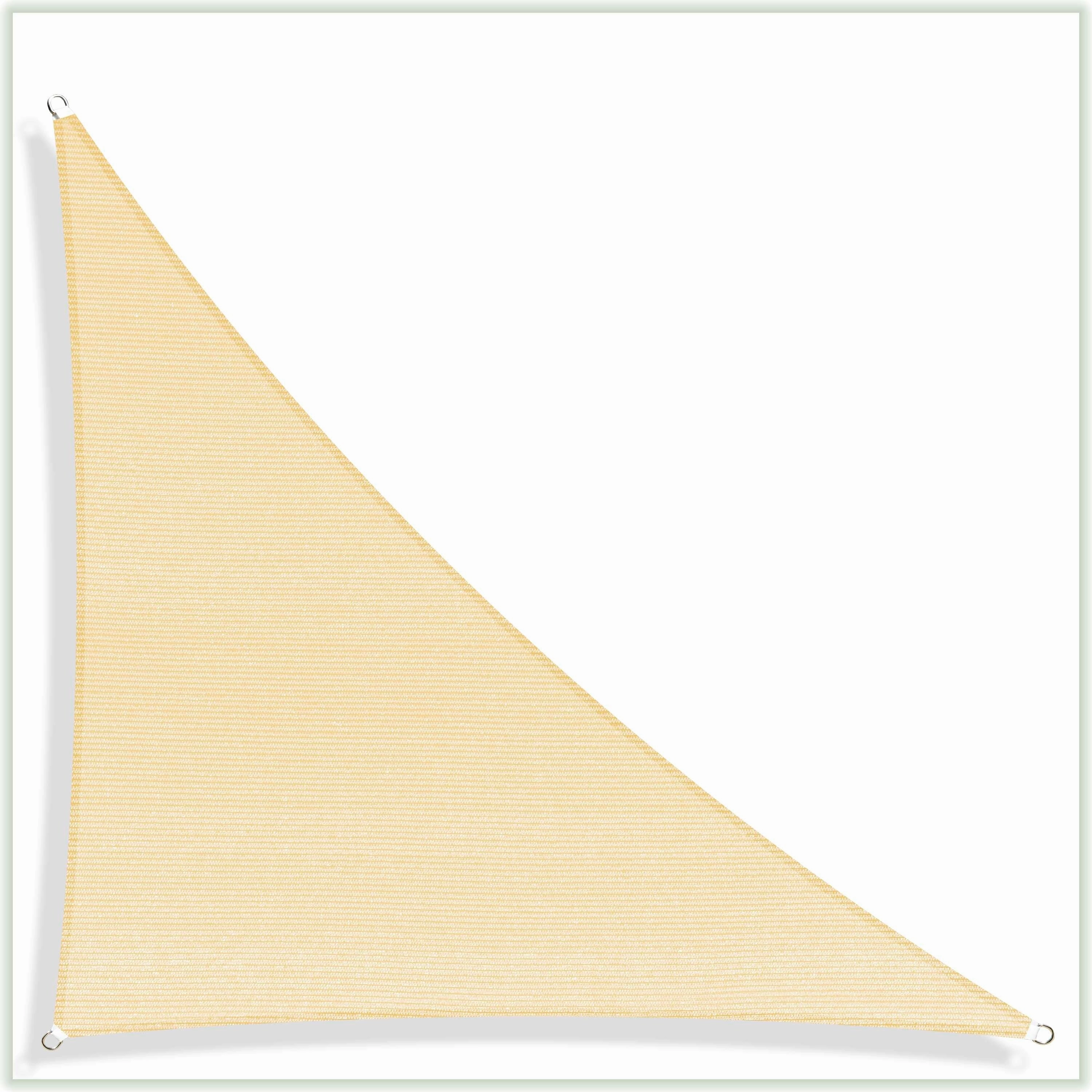 ColourTreeUSA Right Triangle Sun Shade Sail HDPE Mesh Fabric Screen Canopy UV Block 190 GSM