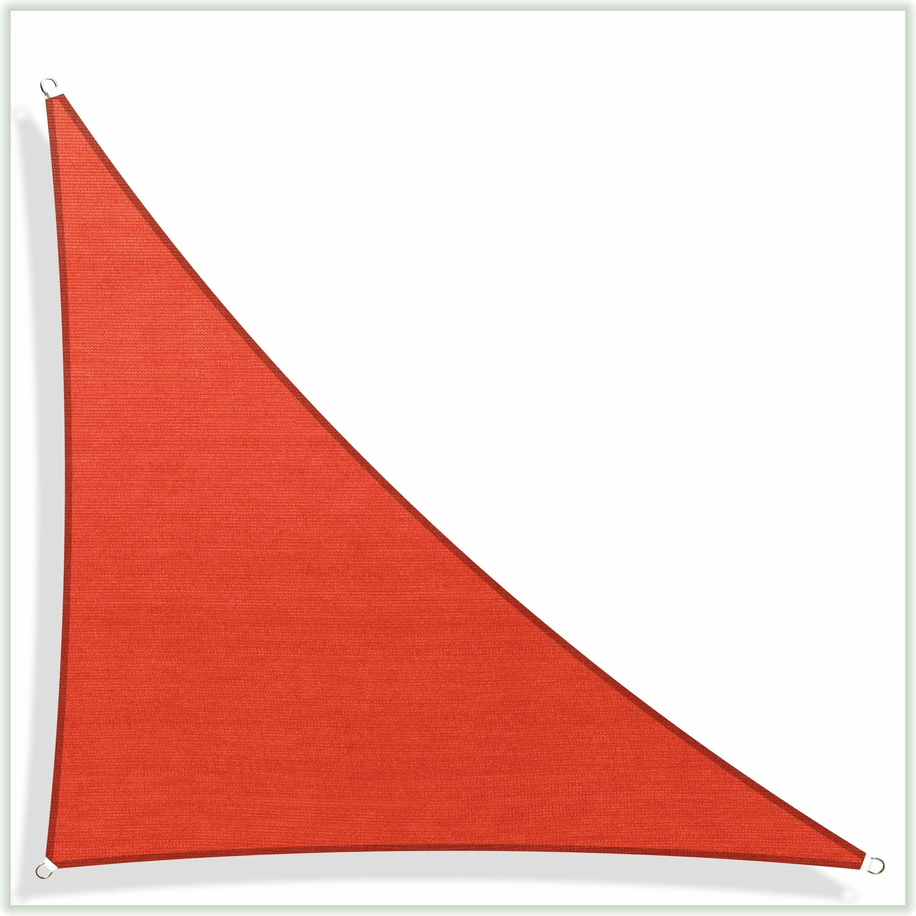 ColourTreeUSA Right Triangle Sun Shade Sail HDPE Mesh Fabric Screen Canopy UV Block 190 GSM