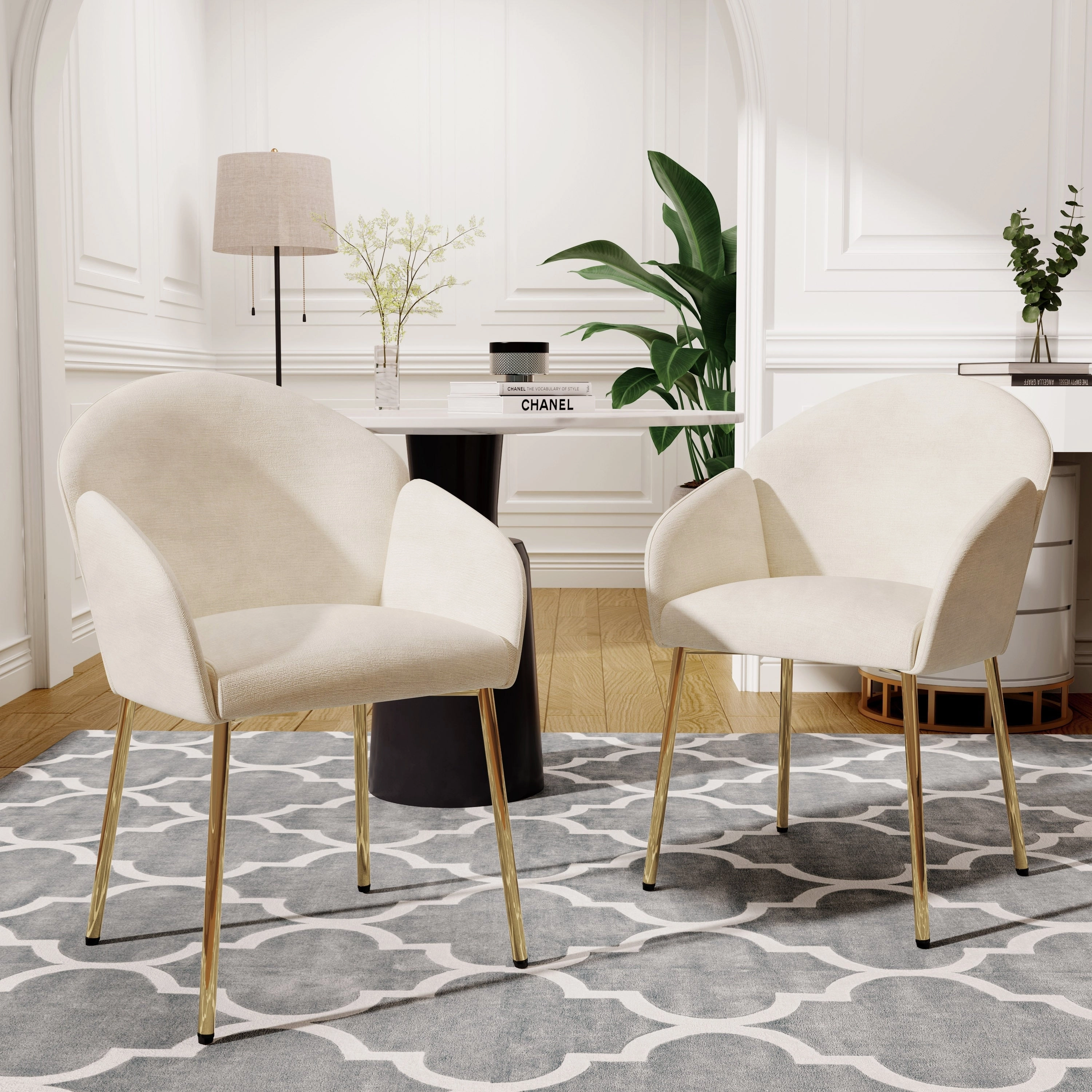 Contemporary Dining Chair Set of 2. Blending Style and Comfort for a Sophisticated Dining Experience.