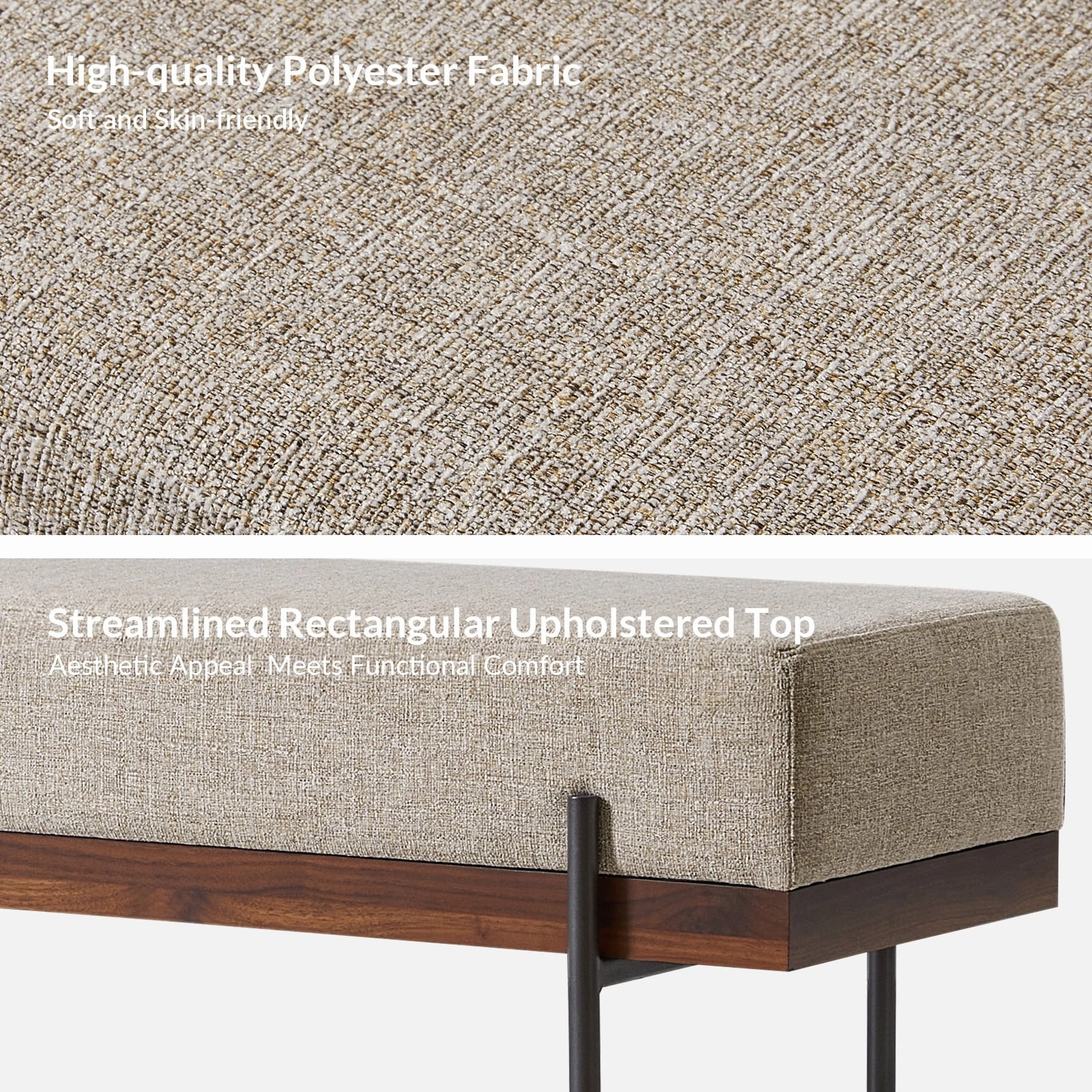 Damacio Entryway Bench with Removable Pillow