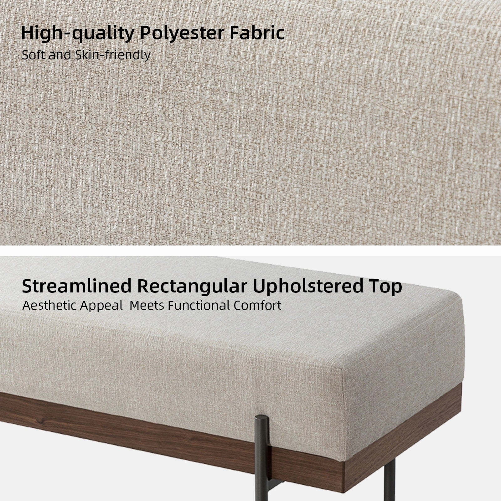 Damacio Entryway Bench with Removable Pillow