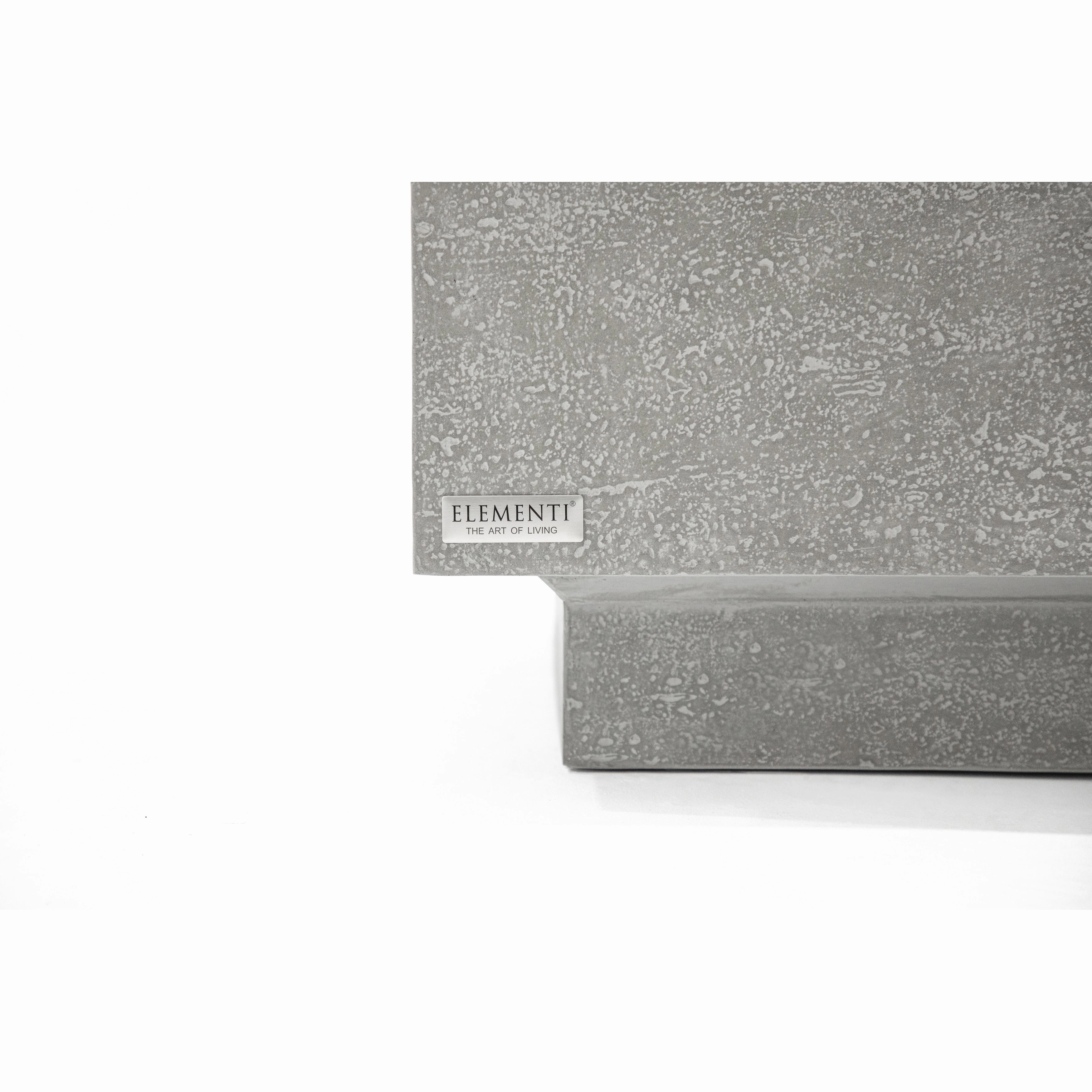 Elementi Home Tevere 60 Rectangular Concrete Coffee Table - 60 X 30 X 14