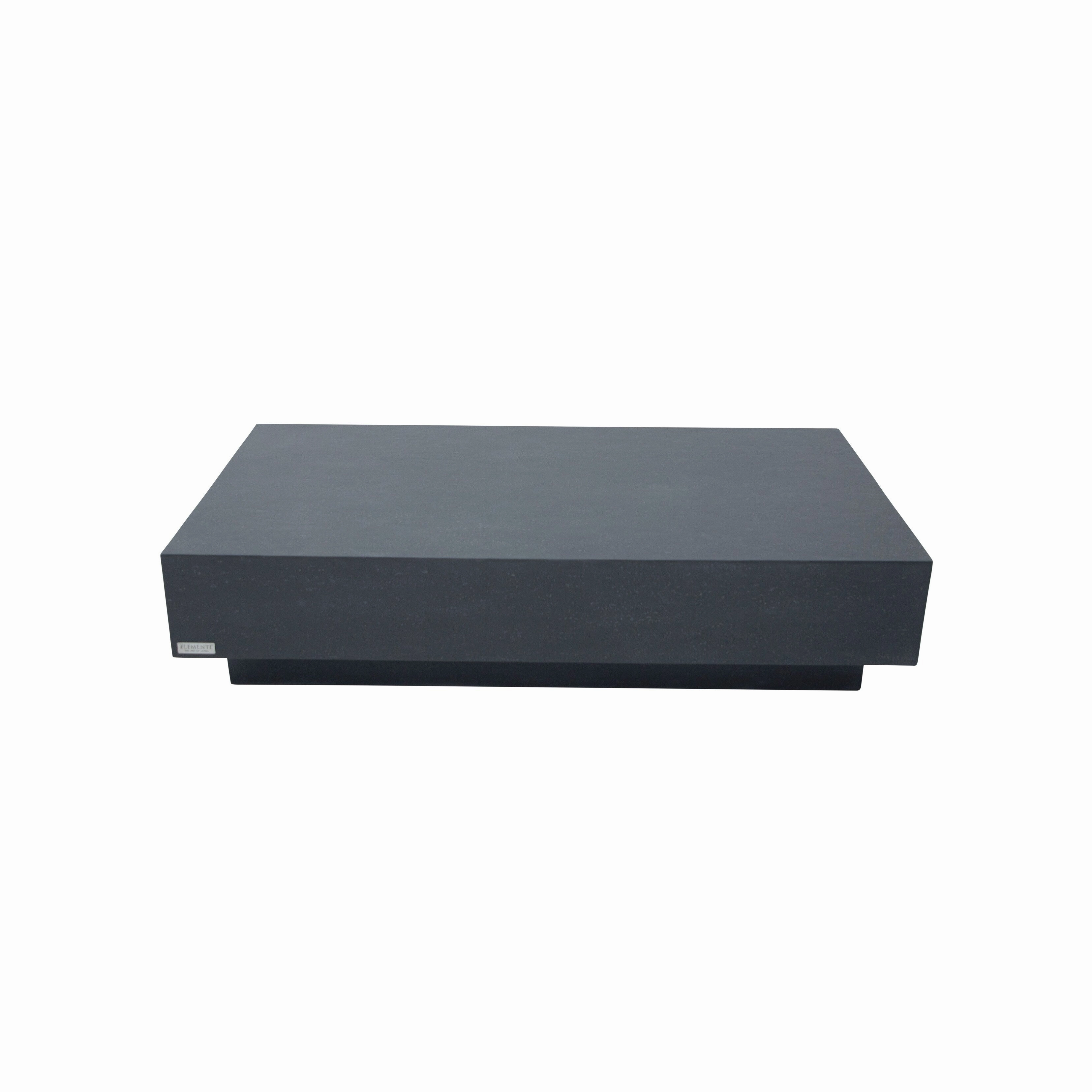 Elementi Home Tevere 60 Rectangular Concrete Coffee Table - 60 X 30 X 14