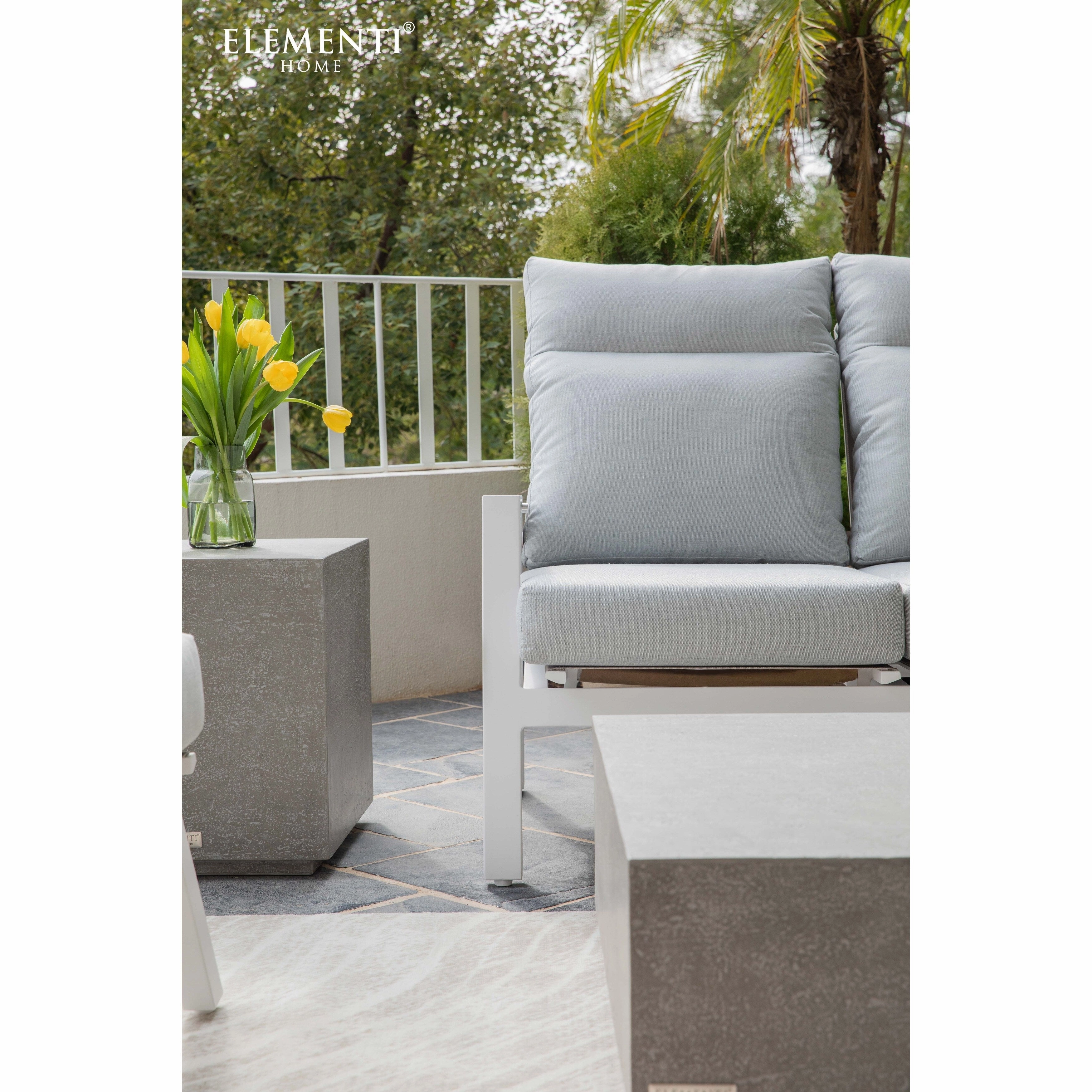 Elementi Home Tevere 60 Rectangular Concrete Coffee Table - 60 X 30 X 14