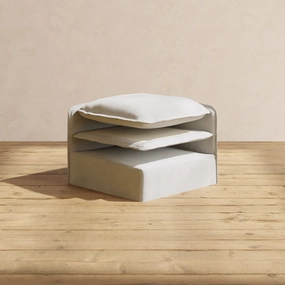 Elevate Comfort Layer Set for 7-Seater Open-Ends U-Sectional   Bench Ottoman | Plush Weave in Cloud