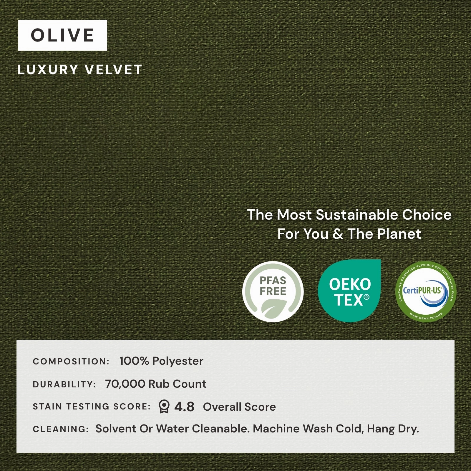 Elevate Comfort Layer Set for 7-Seater Open-Ends U-Sectional | Luxury Velvet in Olive