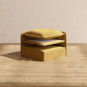 Elevate Comfort Layer Set for Armless Chair | Luxury Velvet in Toffee