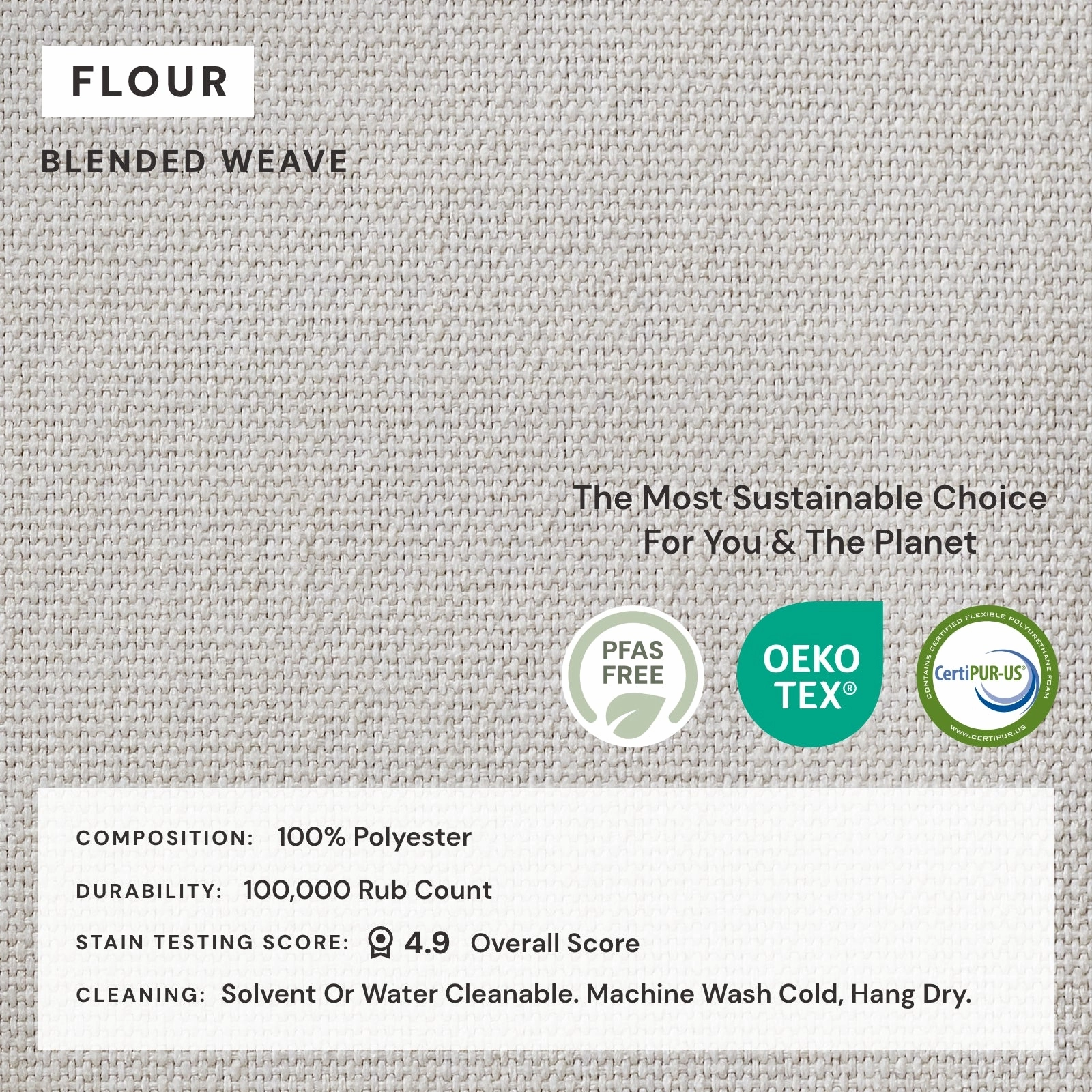 Elevate Comfort Layer Set for Corner Chair | Blended Weave in Flour
