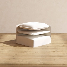 Elevate Comfort Layer Set for Corner Chair | Blended Weave in Flour