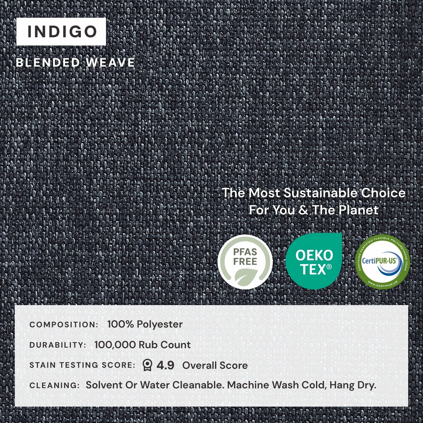 Elevate Comfort Layer Set for Corner Chair | Blended Weave in Indigo