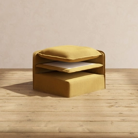 Elevate Comfort Layer Set for Corner Chair | Luxury Velvet in Toffee