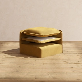 Elevate Comfort Layer Set for Corner Chair | Luxury Velvet in Toffee