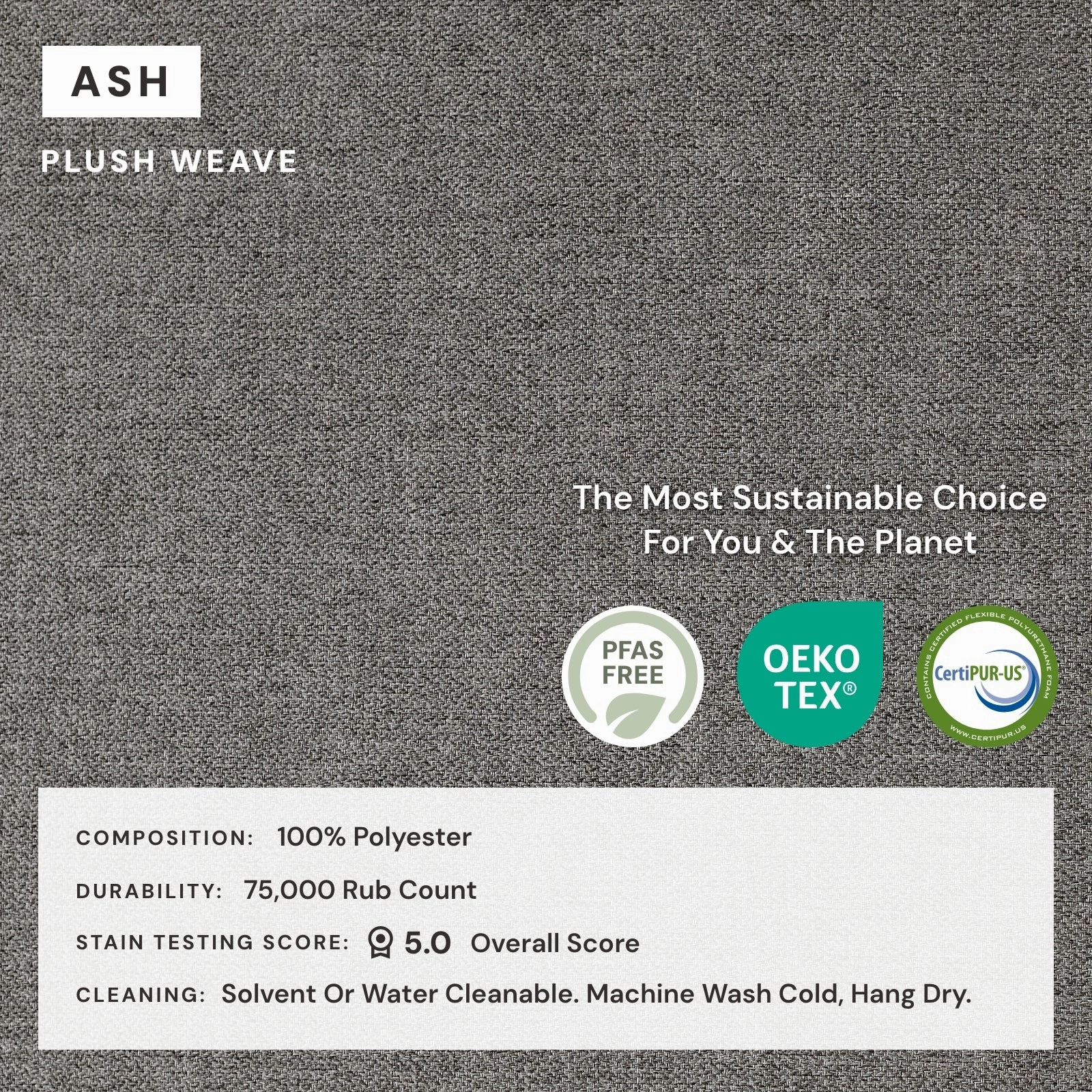 Elevate Comfort Layer Set for End Chair | Plush Weave in Ash