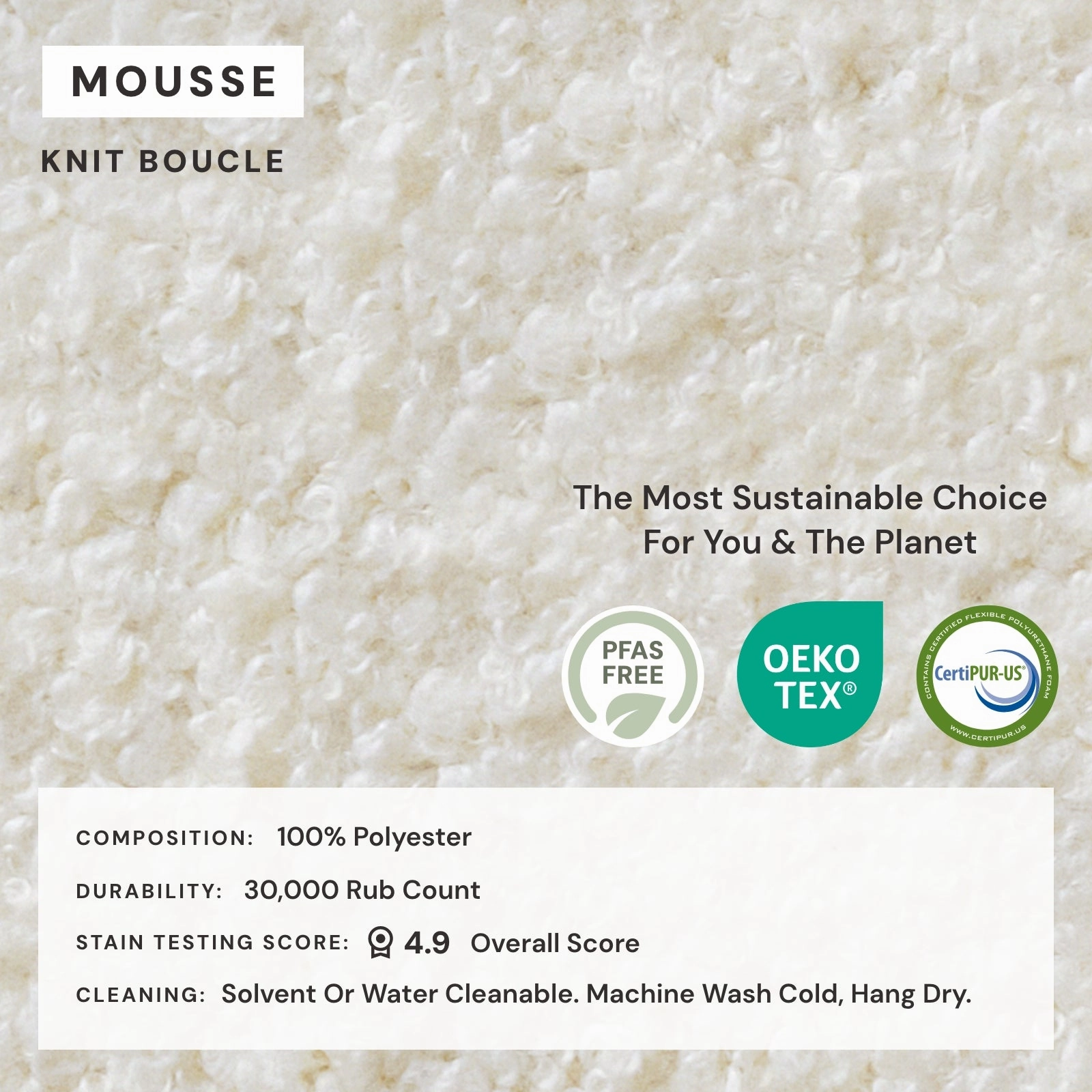 Elevate Comfort Layer Set for Modular Unit | Knit Boucle in Mousse