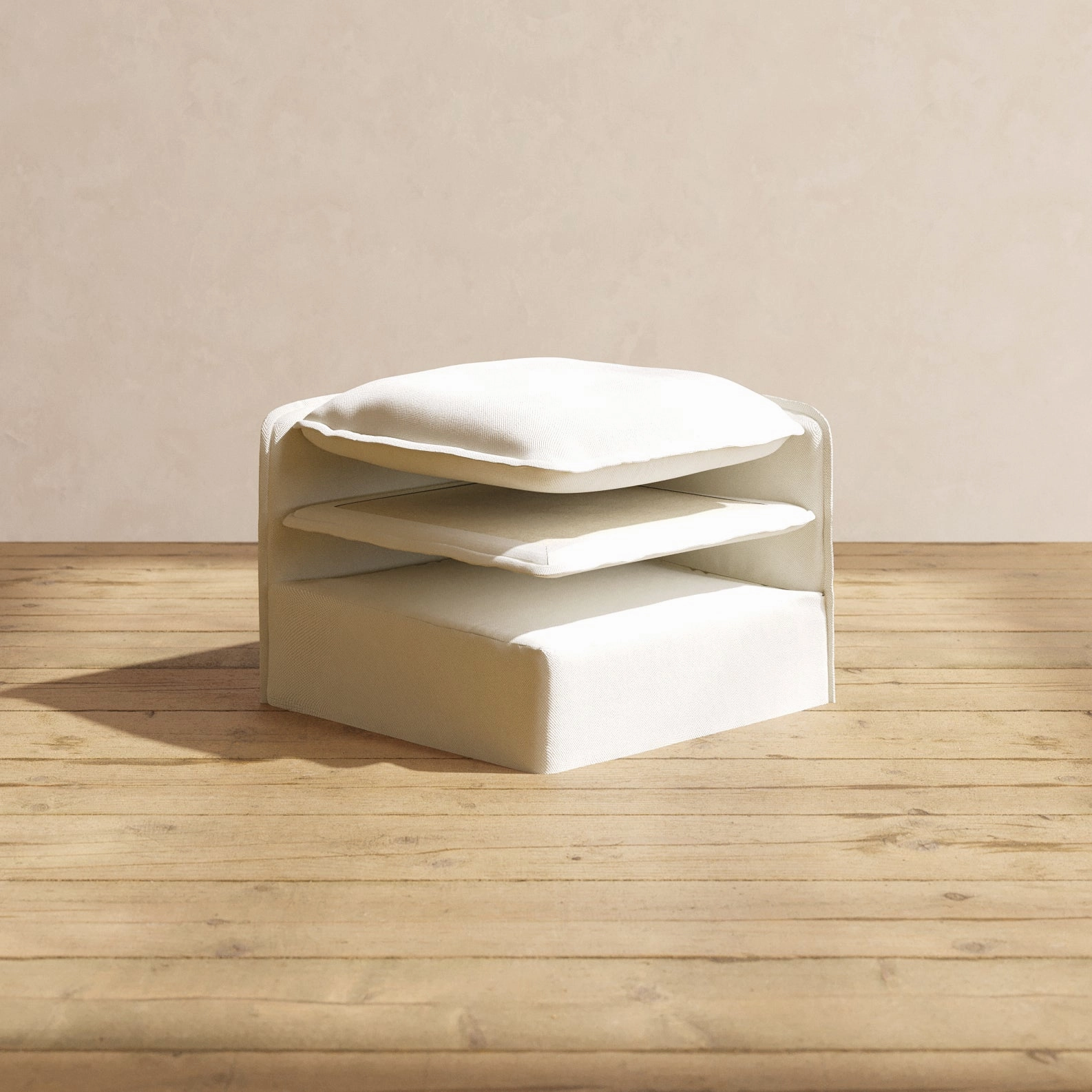 Elevate Comfort Layer Set for Modular Unit | Plush Weave in Eggshell