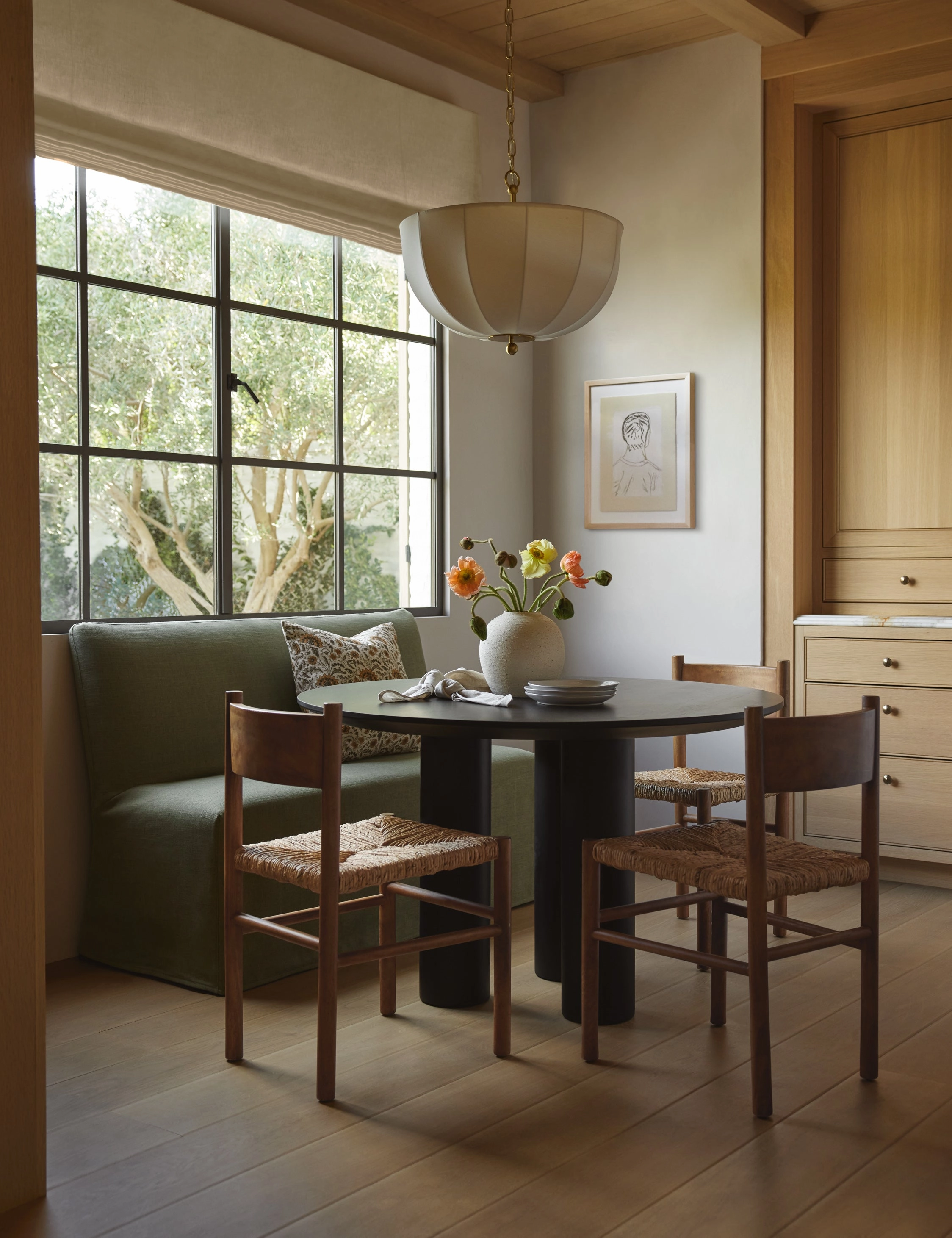Haddan Slipcover Dining Bench