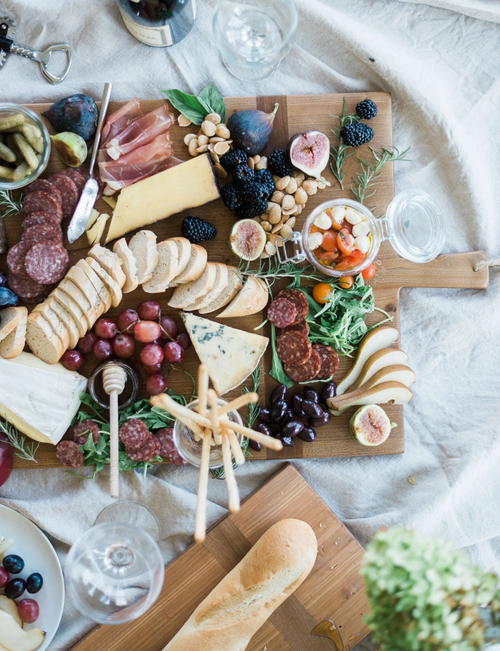Handcrafted Rectangular Pine Charcuterie Board by etHOME