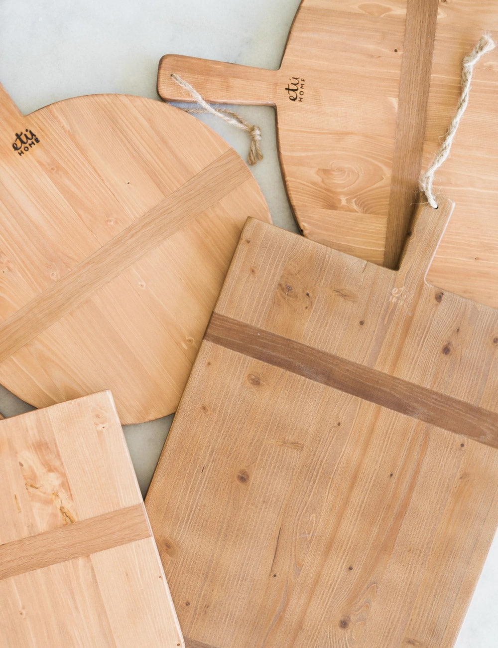 Handcrafted Rectangular Pine Charcuterie Board by etHOME