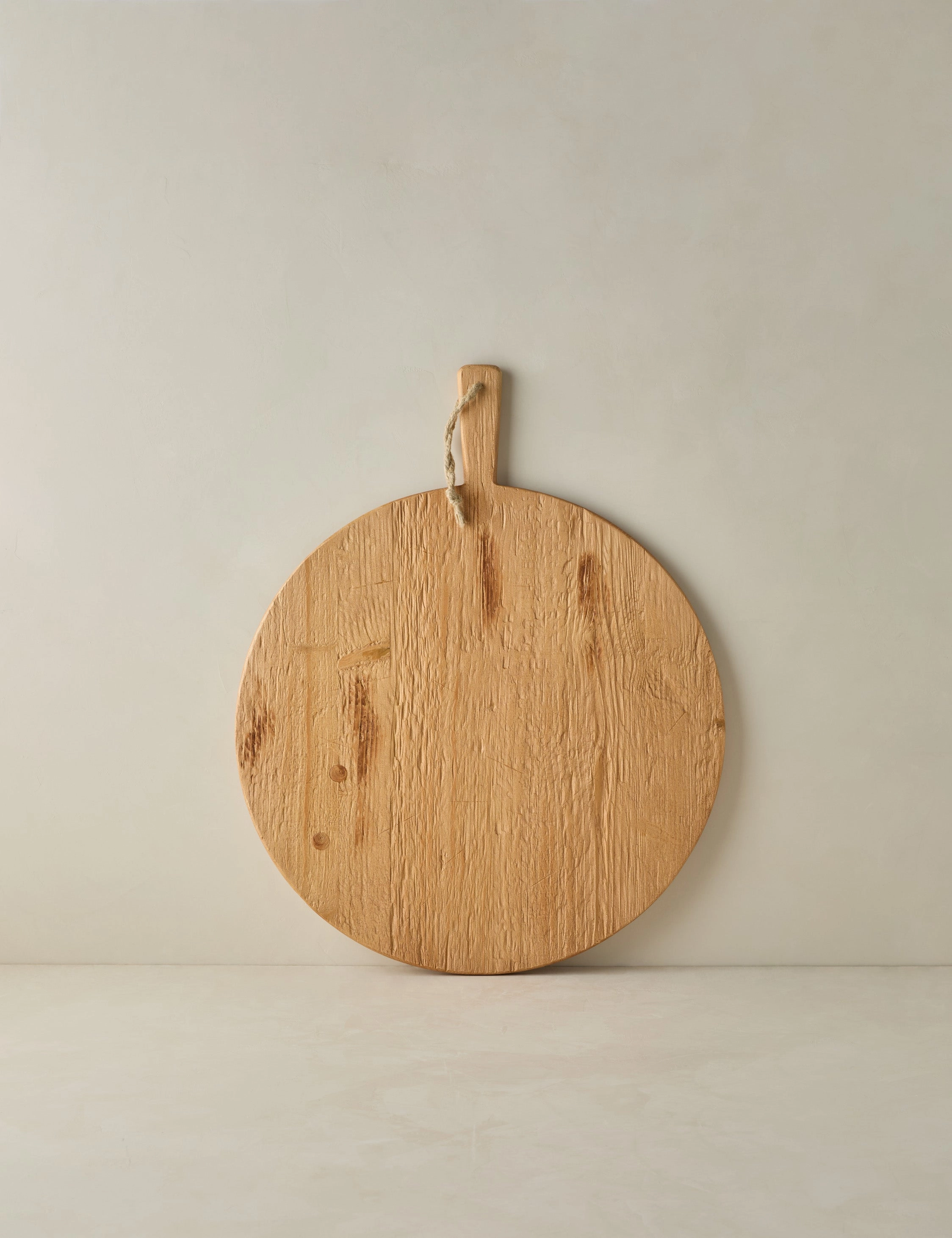 Handcrafted Round Pine Serving Board by etHOME