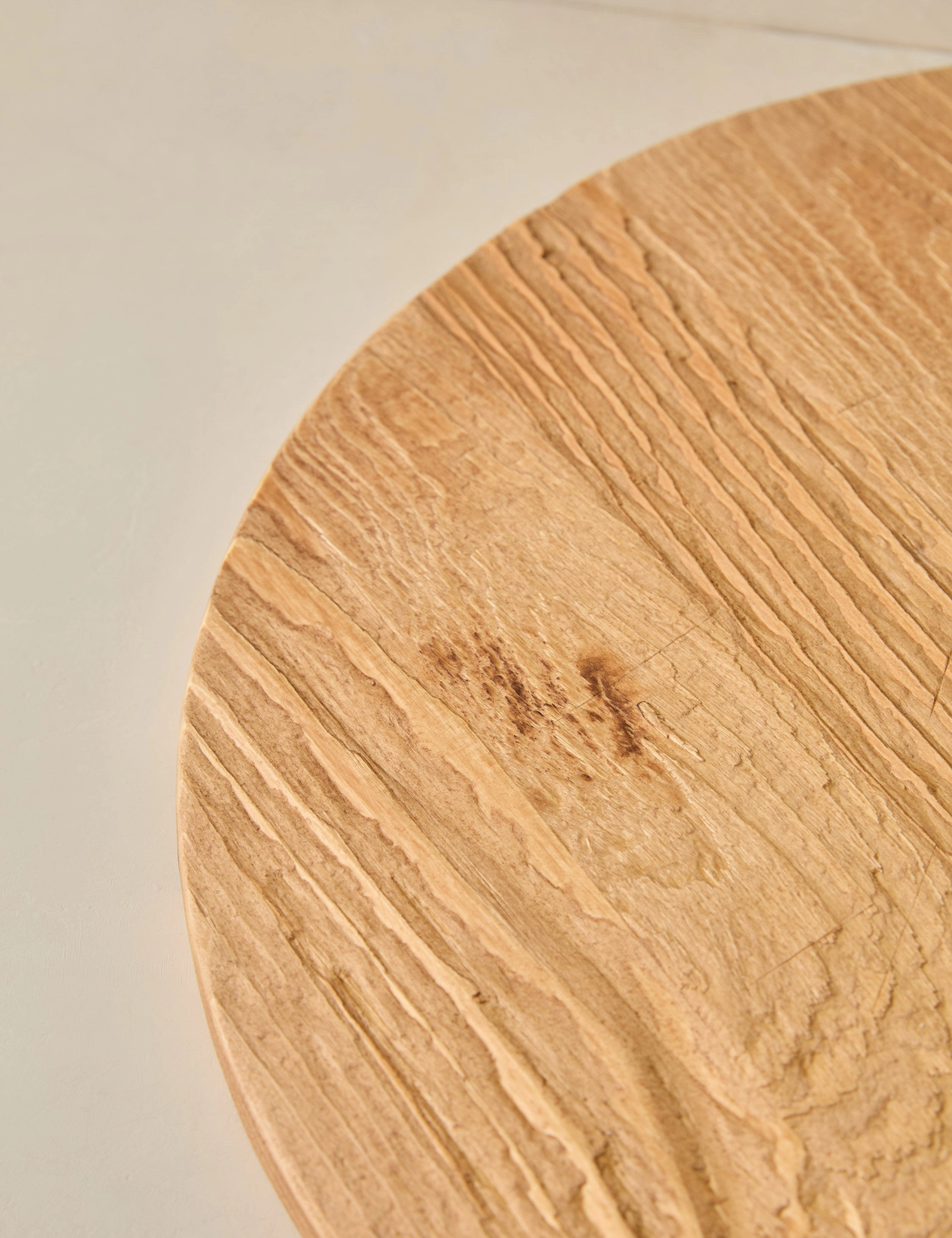 Handcrafted Round Pine Serving Board by etHOME