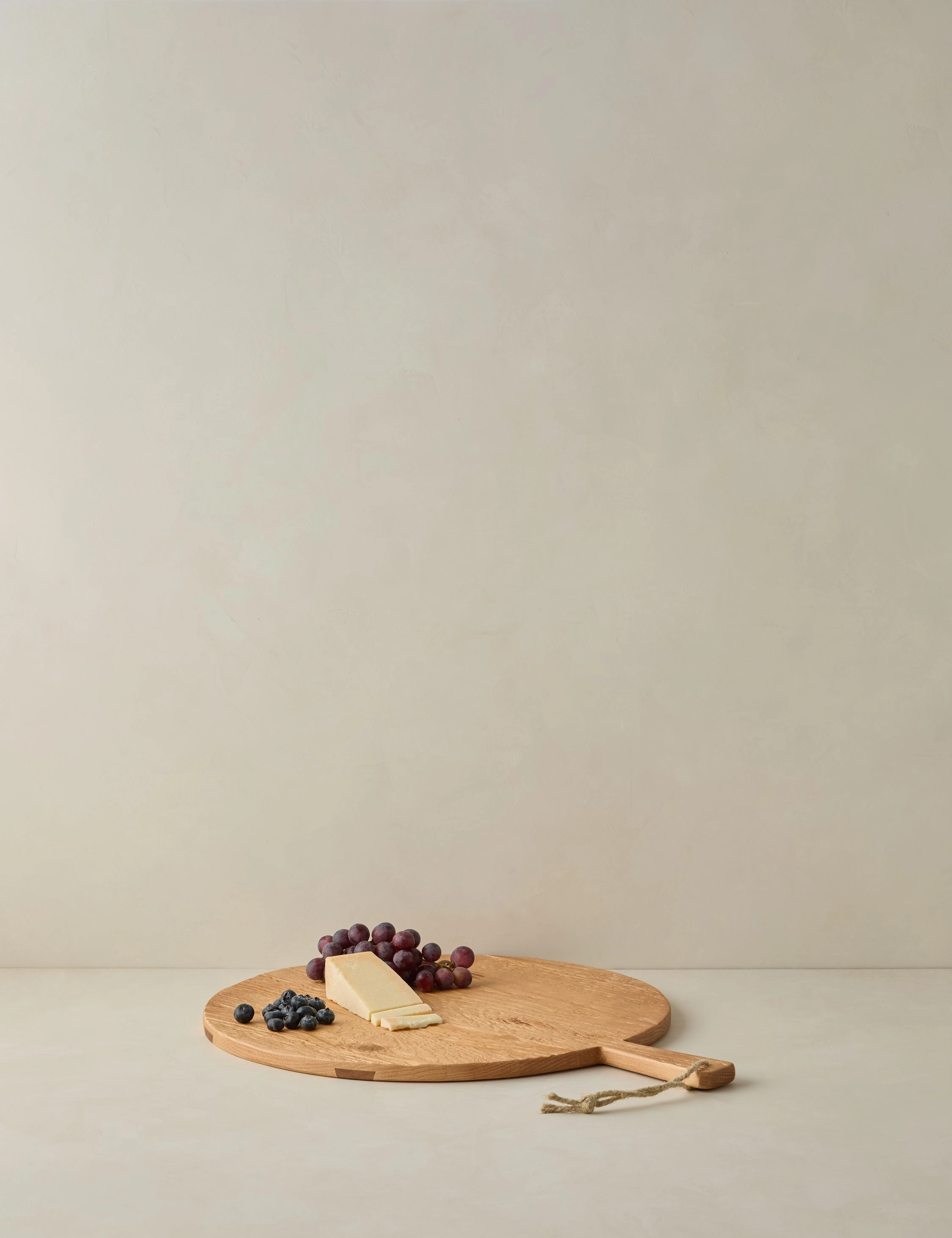 Handcrafted Round Pine Serving Board by etHOME