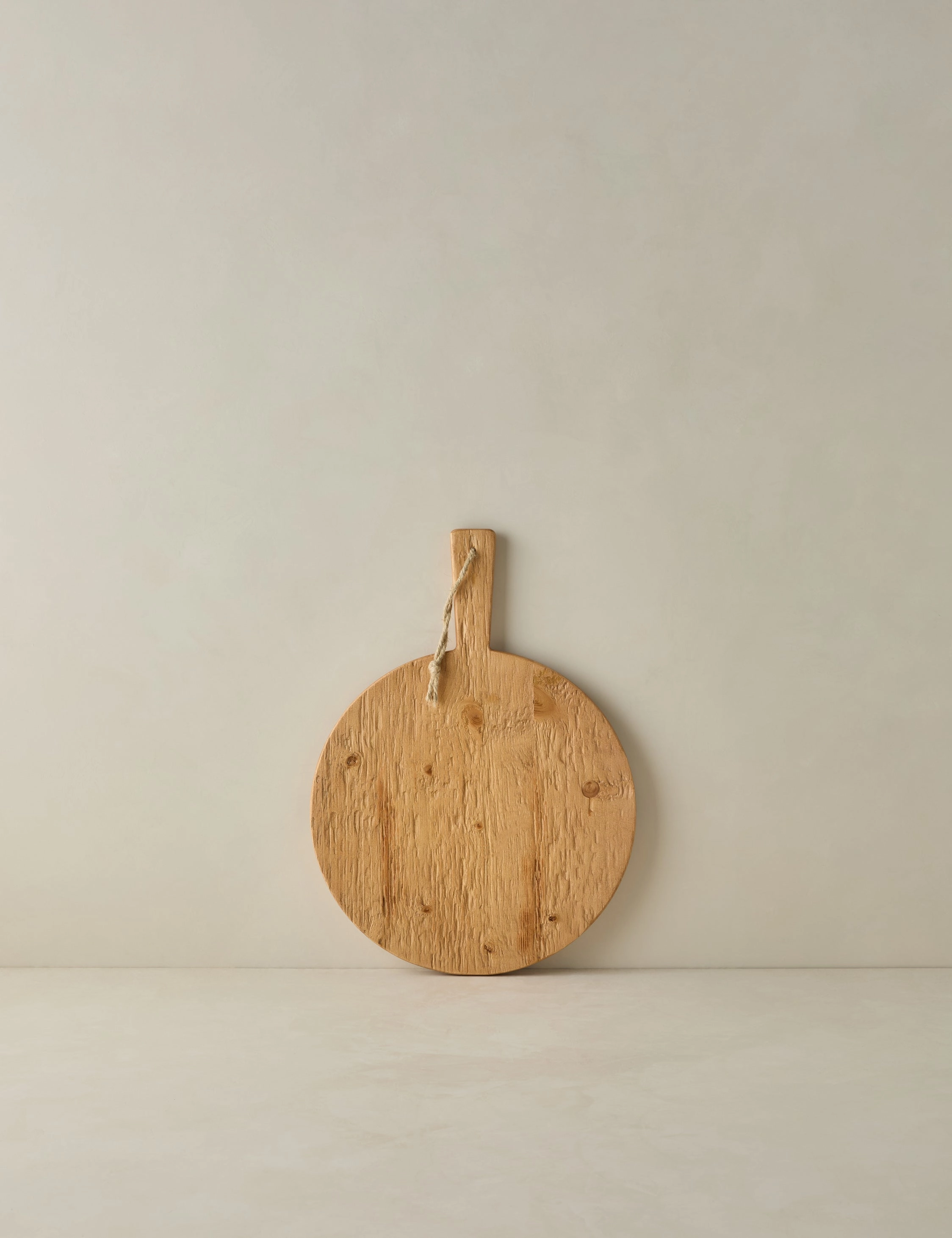 Handcrafted Round Pine Serving Board by etHOME