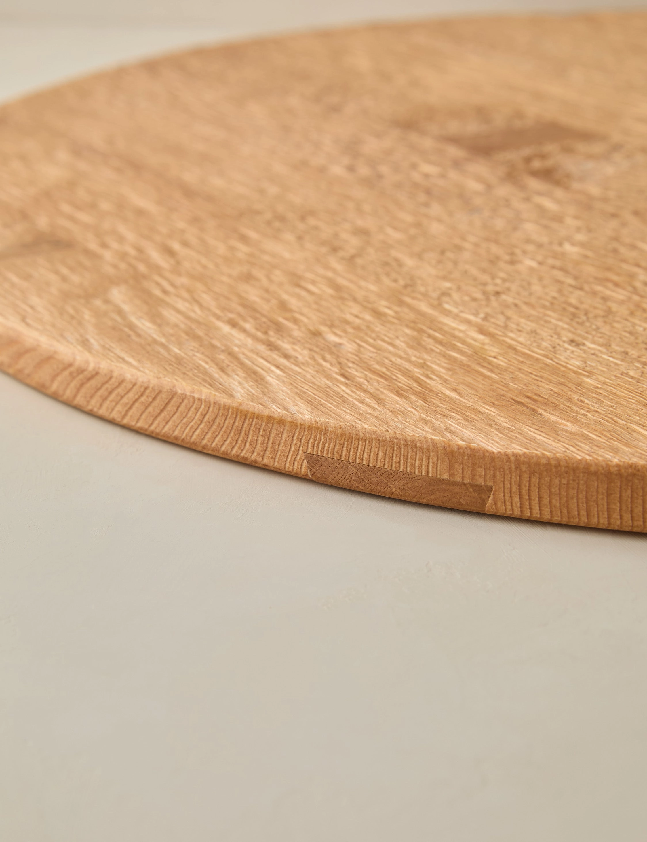 Handcrafted Round Pine Serving Board by etHOME