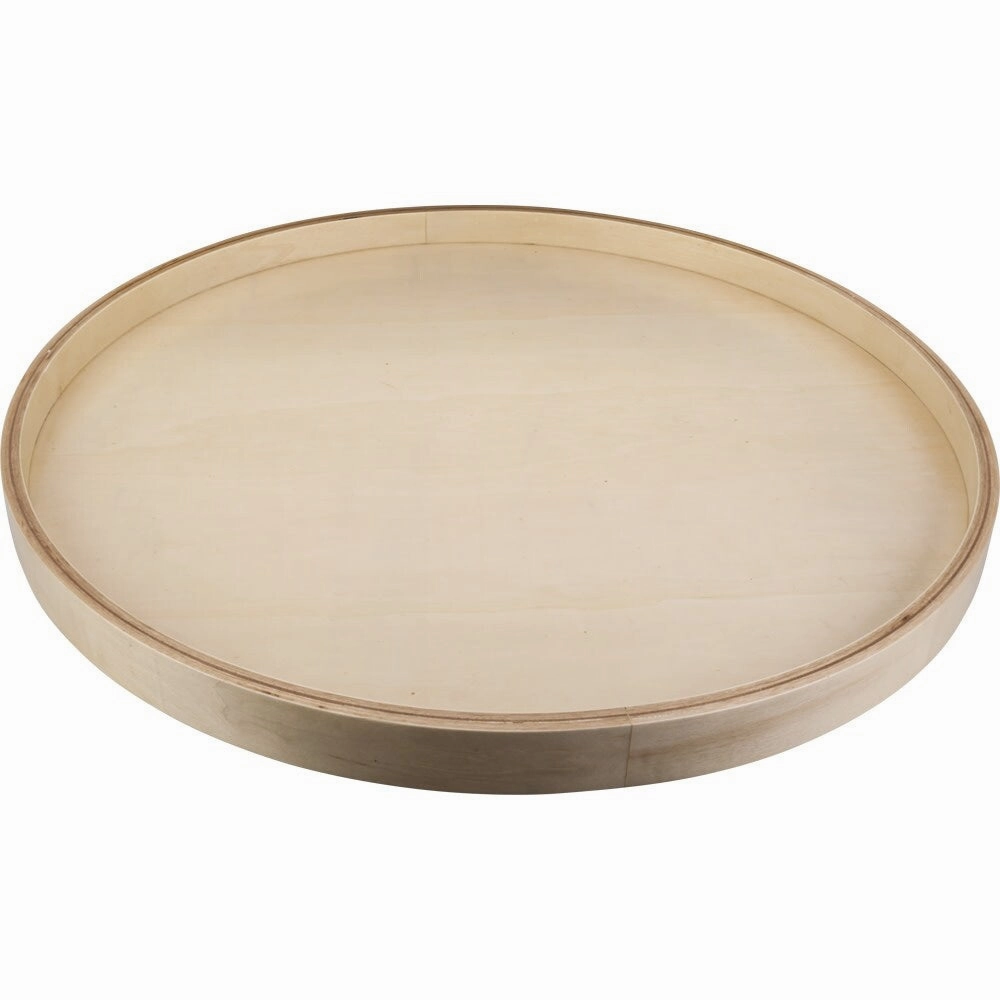 Hardware Resources 20 Inch Round Shape Banded Lazy Susan with