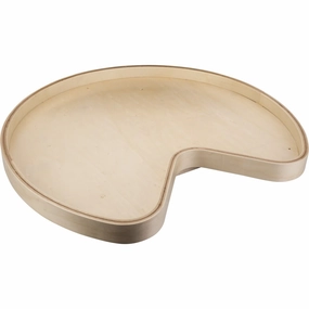 Hardware Resources 32 Inch Kidney Shape Banded Lazy Susan with